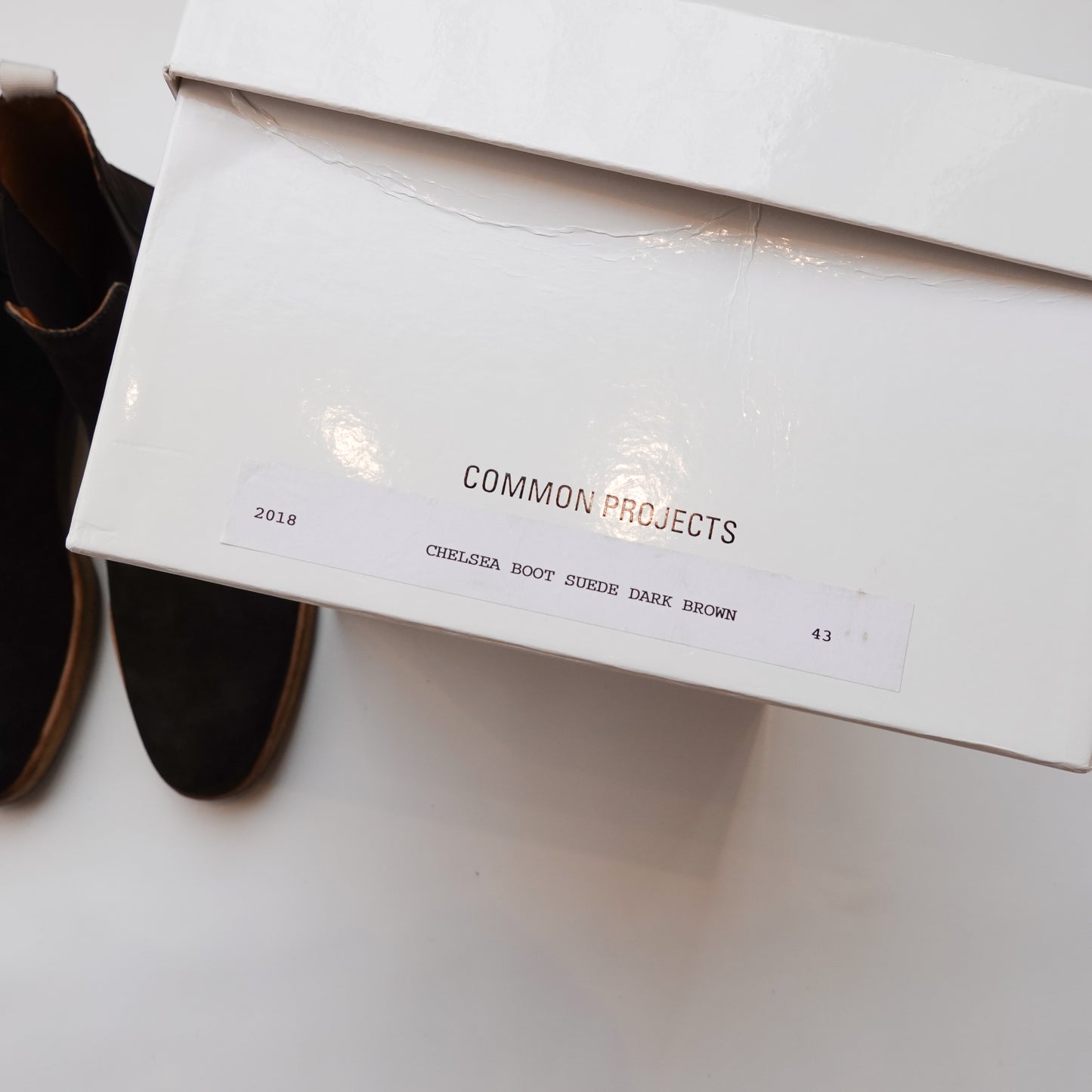 Common Project Suede Chelsea Boots - Size 43