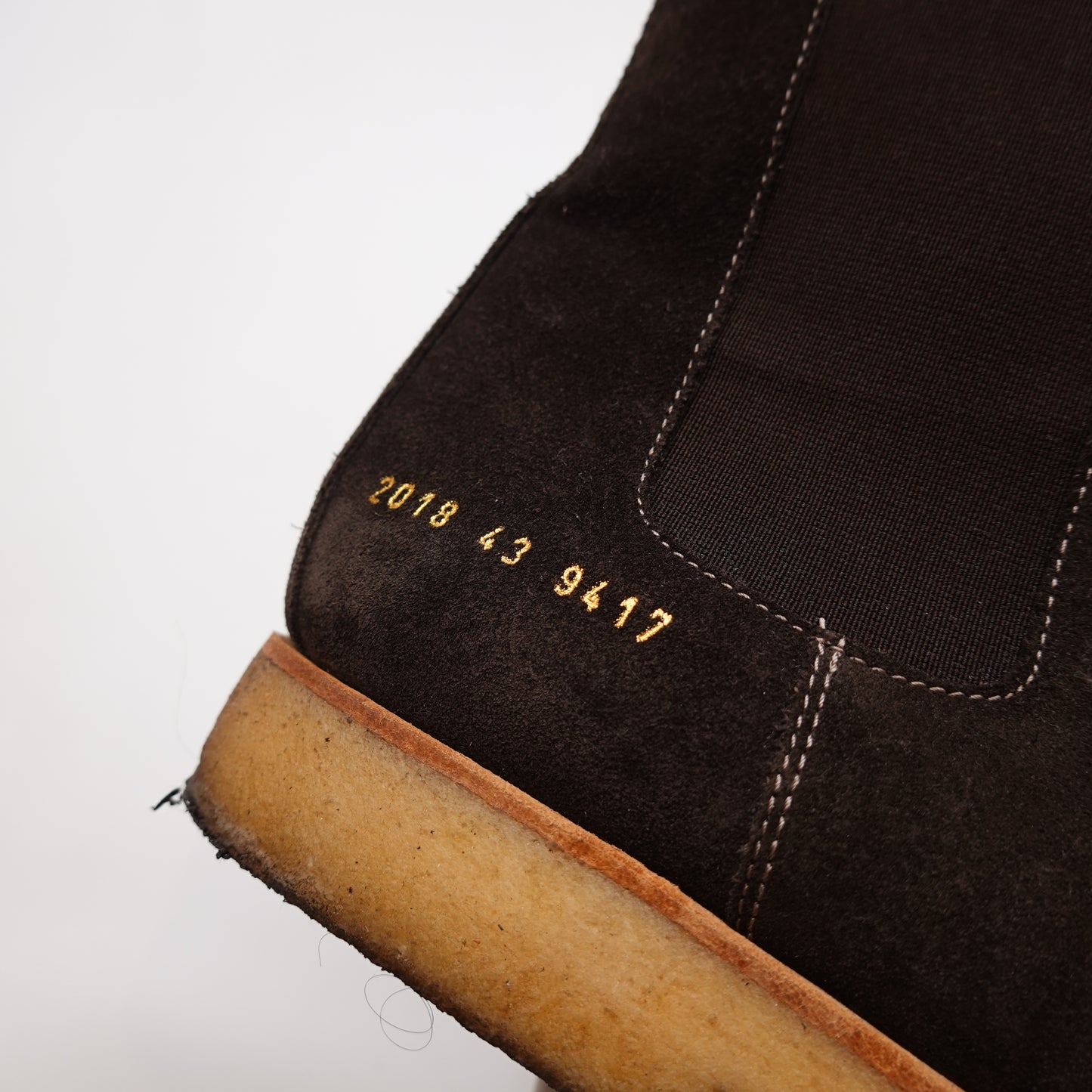Common Project Suede Chelsea Boots - Size 43