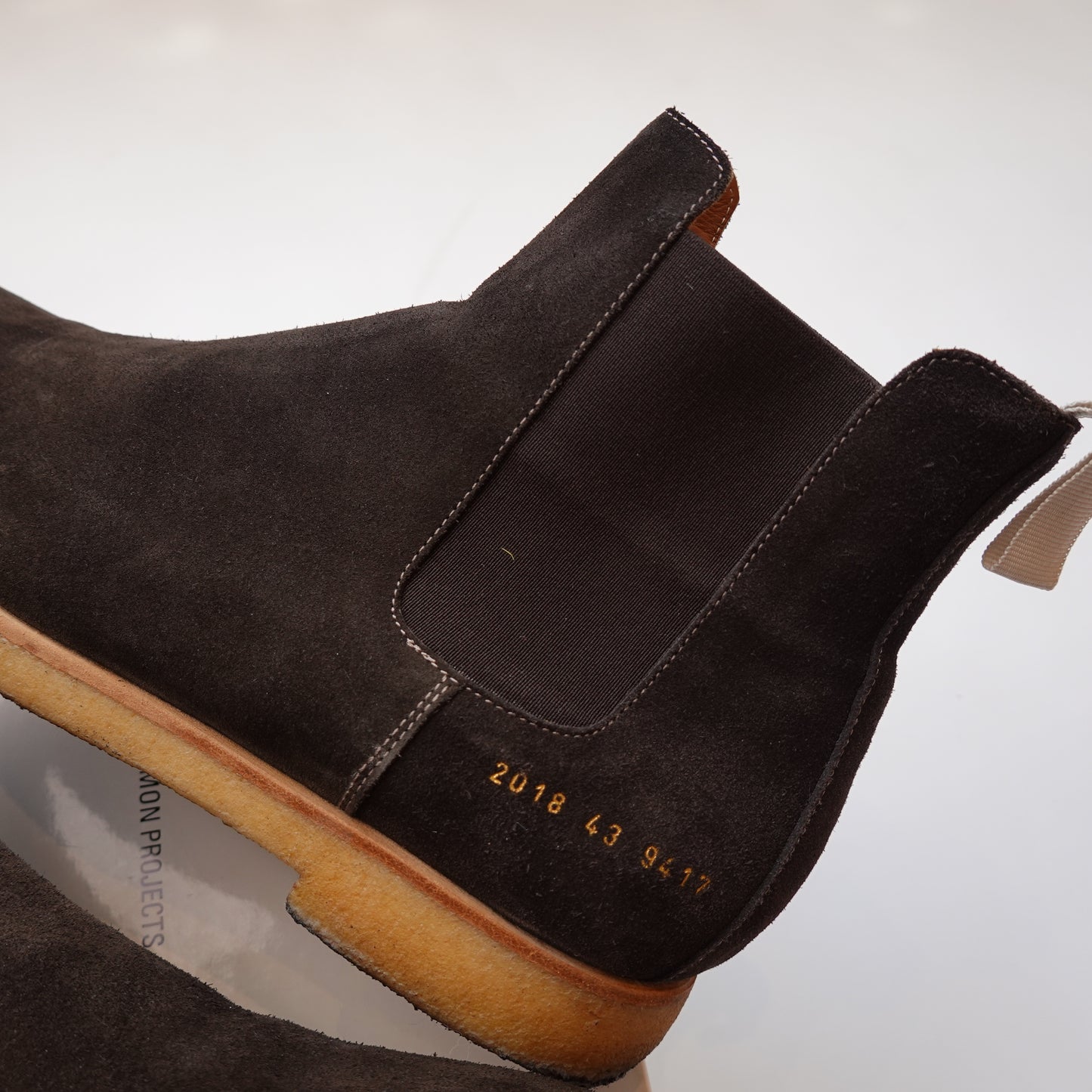 Common Project Suede Chelsea Boots - Size 43