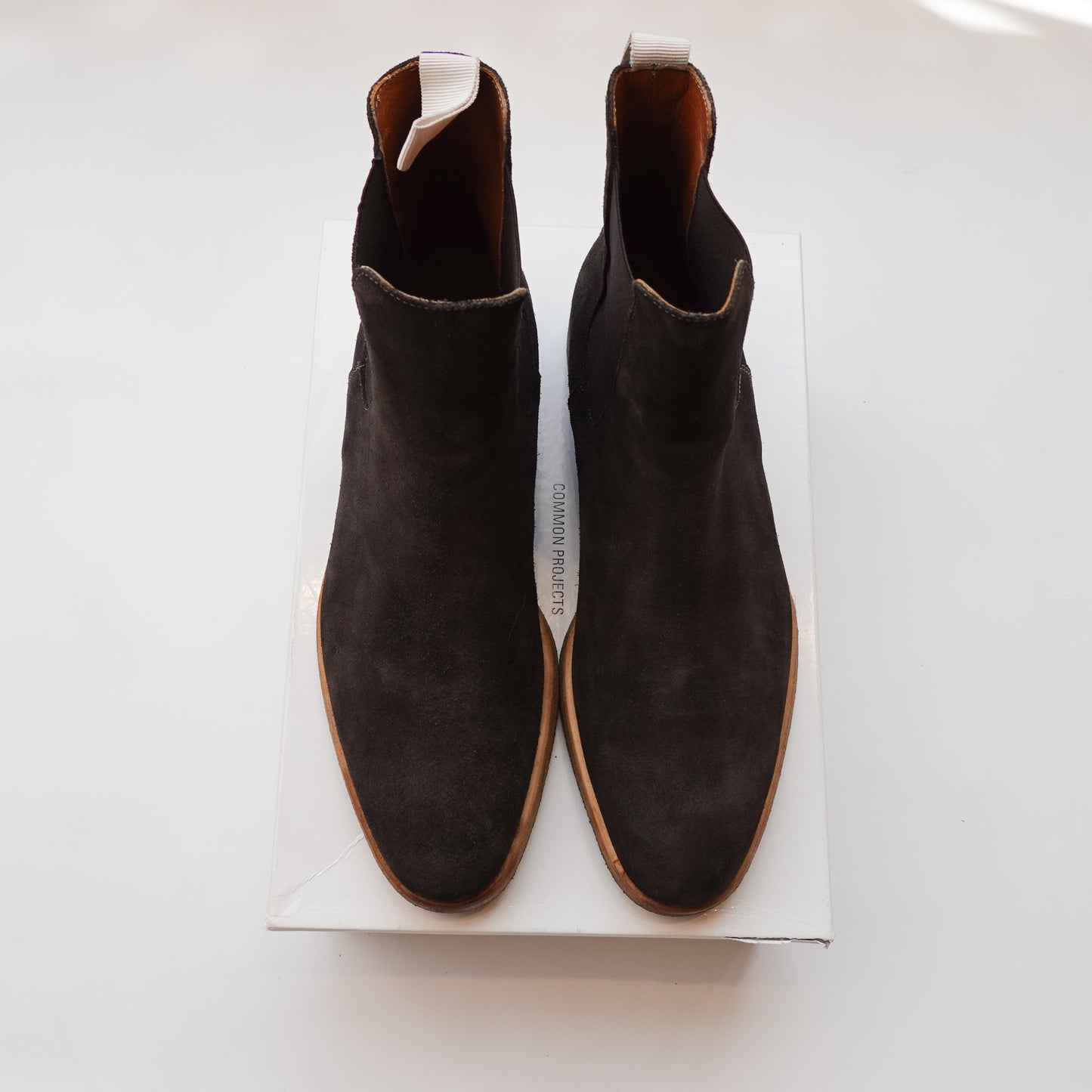 Common Project Suede Chelsea Boots - Size 43
