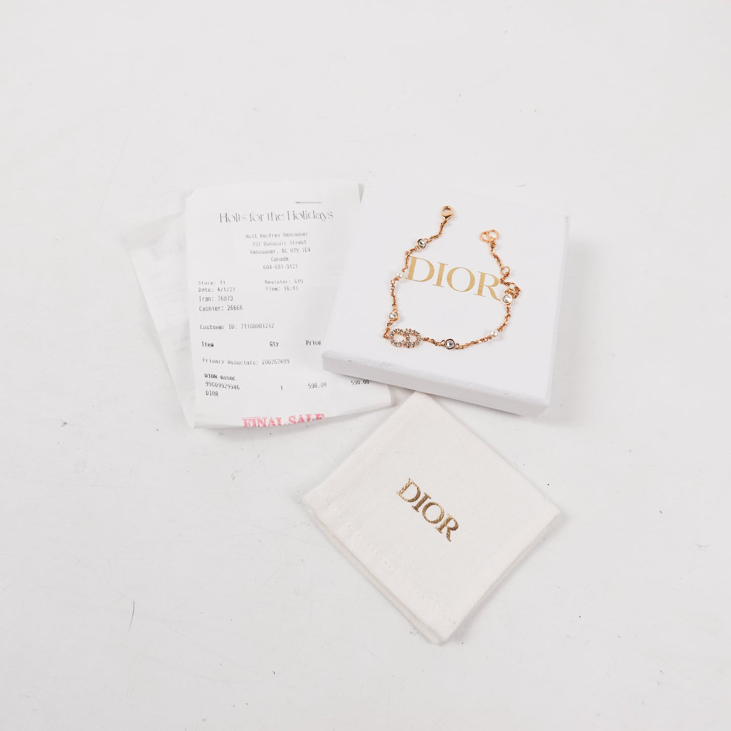 Christian Dior Clair D Lune Braclet