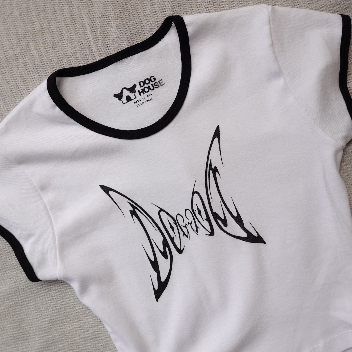 DogHouse© White Baby Ringer Tee - Multiple Size