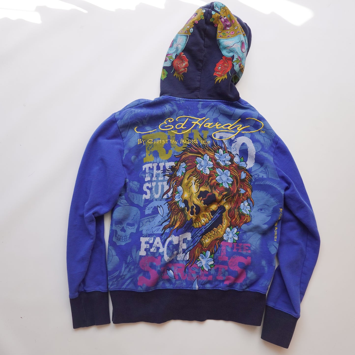 Vintage Ed Hardy Zip Hoodie - Size M