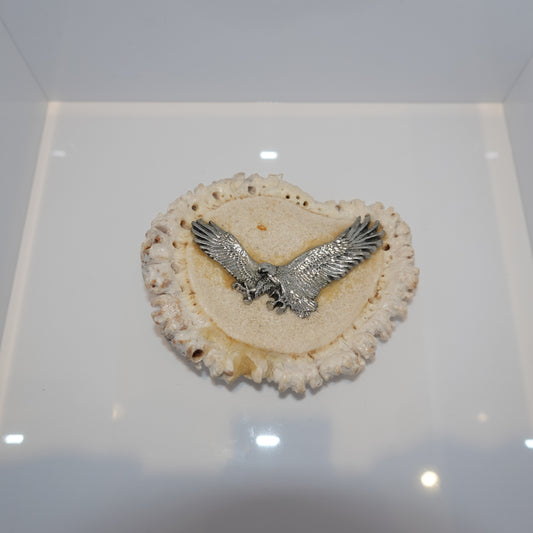 Elk Horn Eagle Belt Buckle