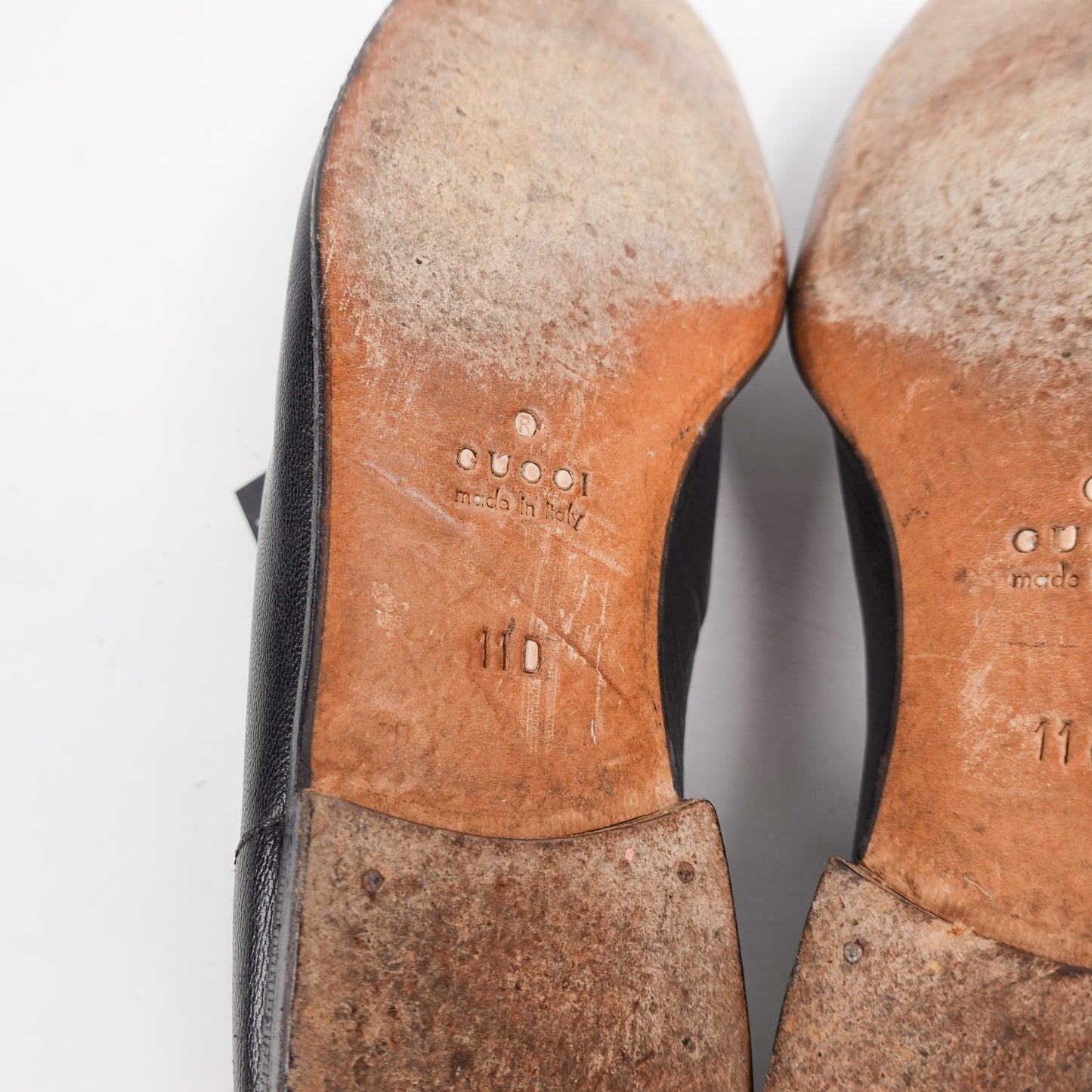 Gucci Leather Horse Bit Loafers - Size 11