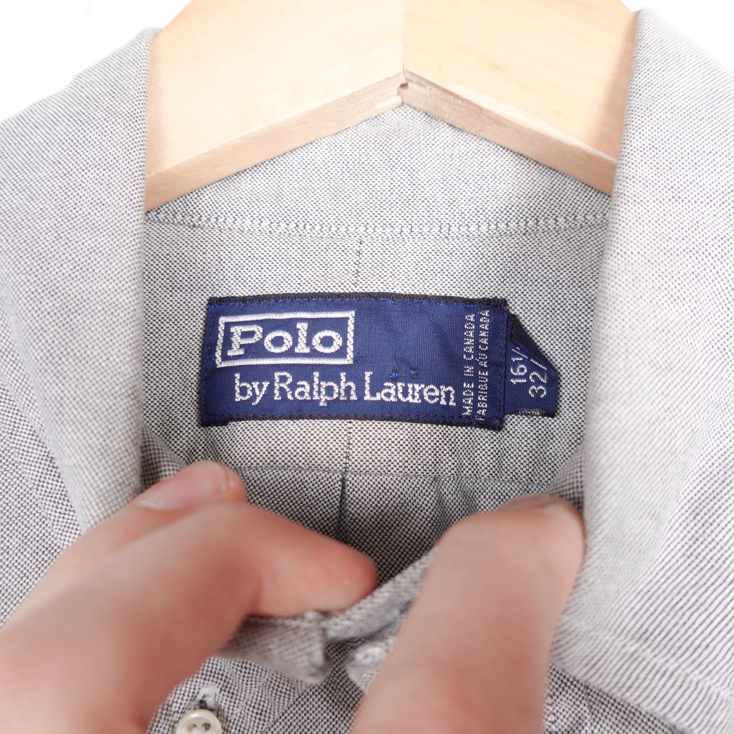 Vintage Polo RL Grey Button Up - Size XL