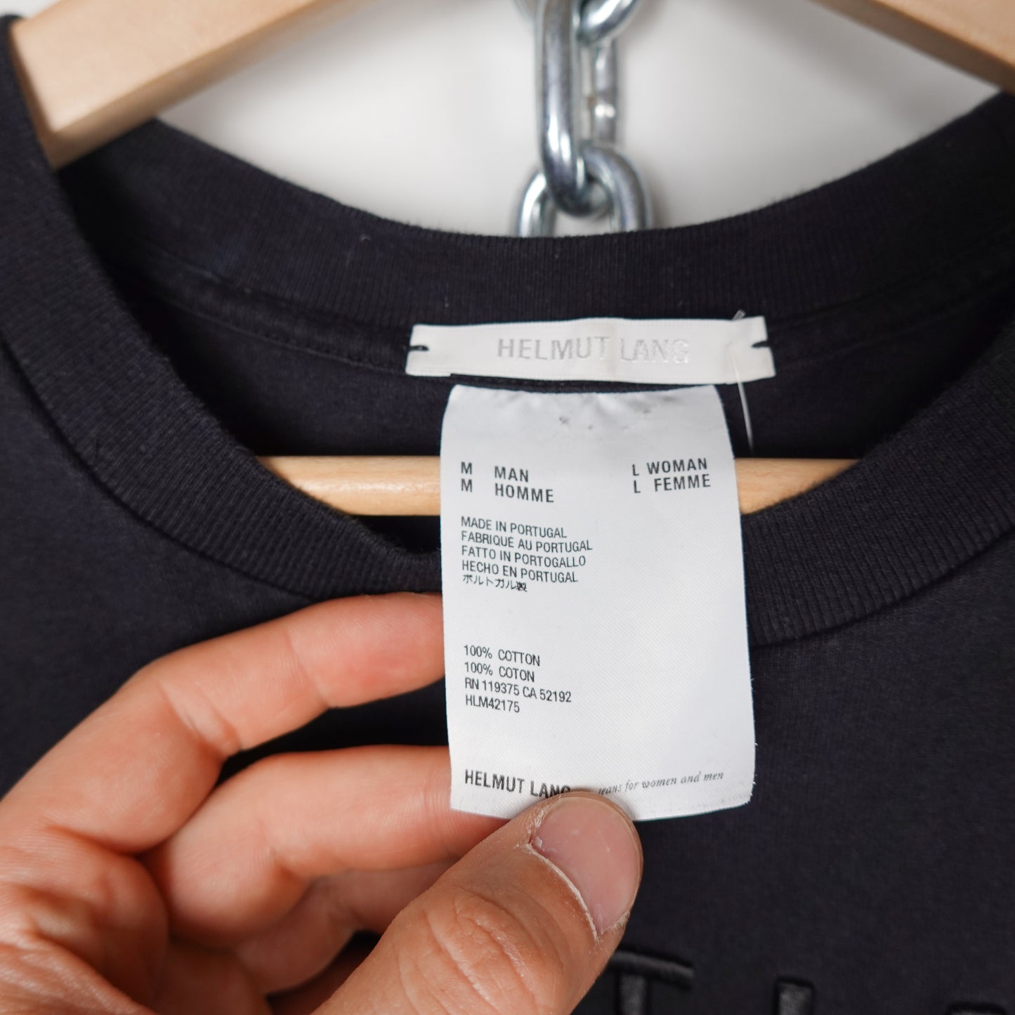 Helmut Lang Logo Tee - Size M