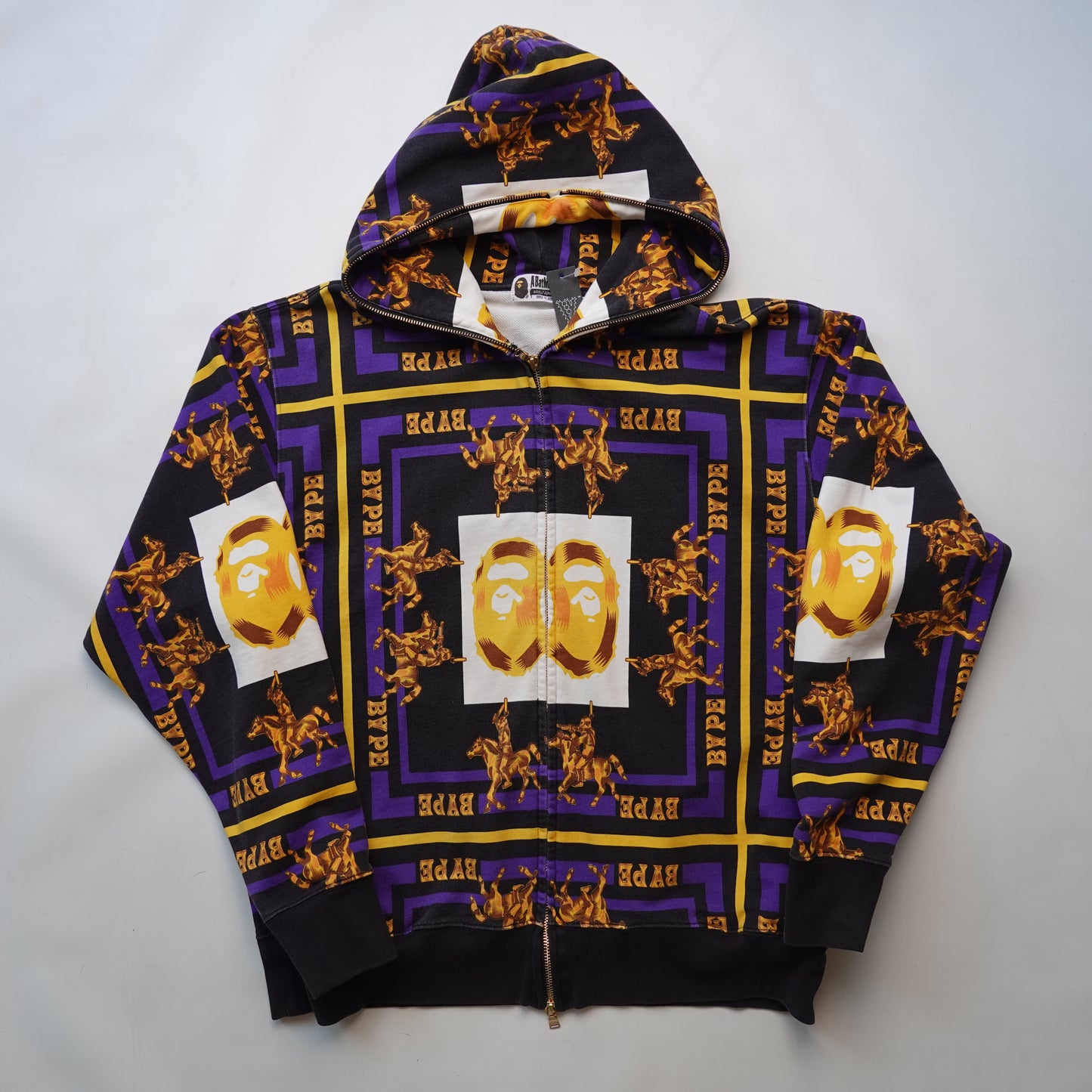 Bape Double Head Full Zip Hoodie - Size XL