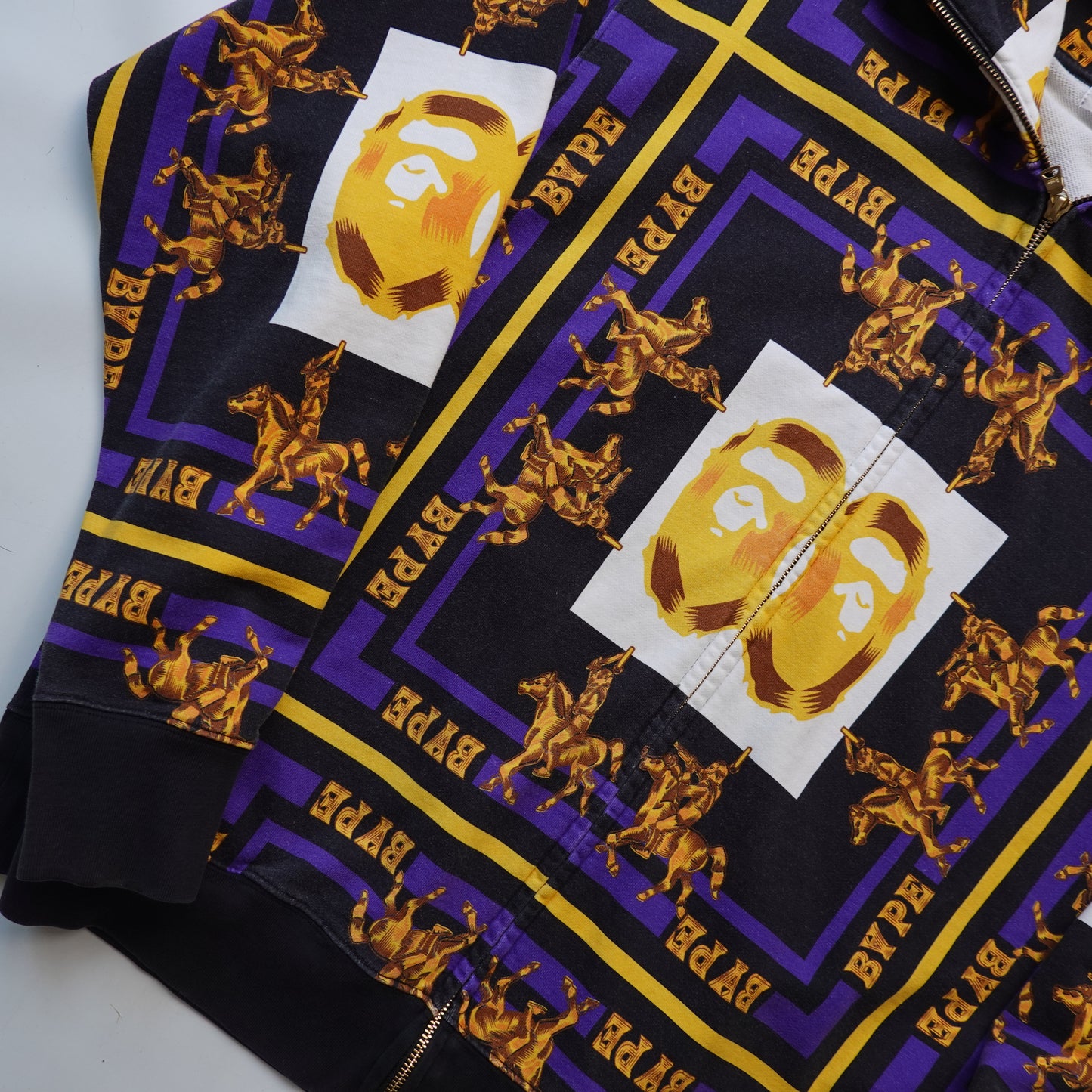 Bape Double Head Full Zip Hoodie - Size XL
