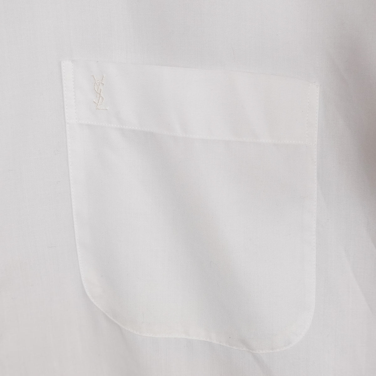 Vintage YSL White S/S Button up Shirt - Size XL