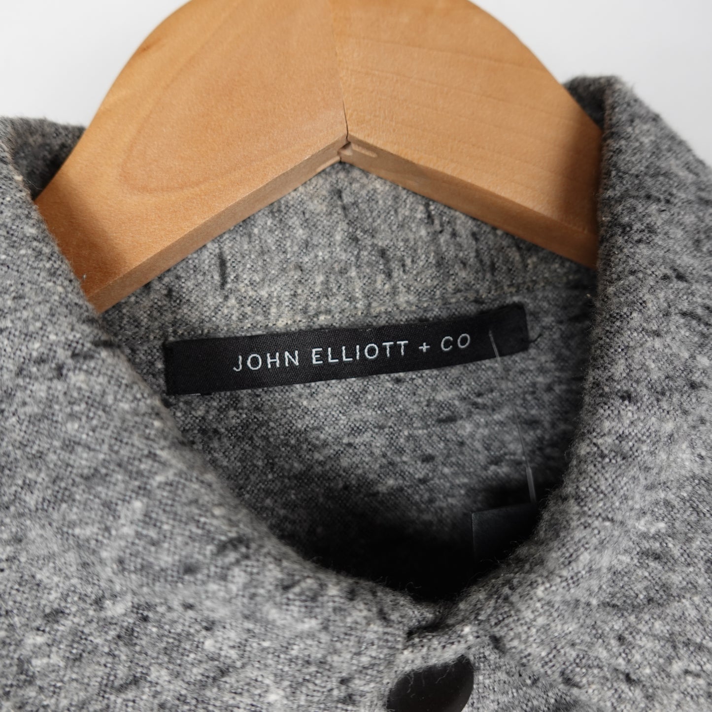 John Elliott Grey Button Up - Size M