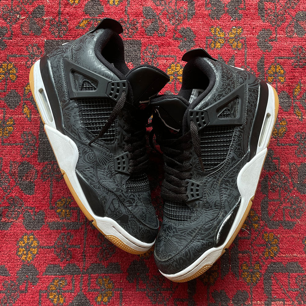 Jordan 4 'Laser Black' - Size 10.5 – Victoria Vintage