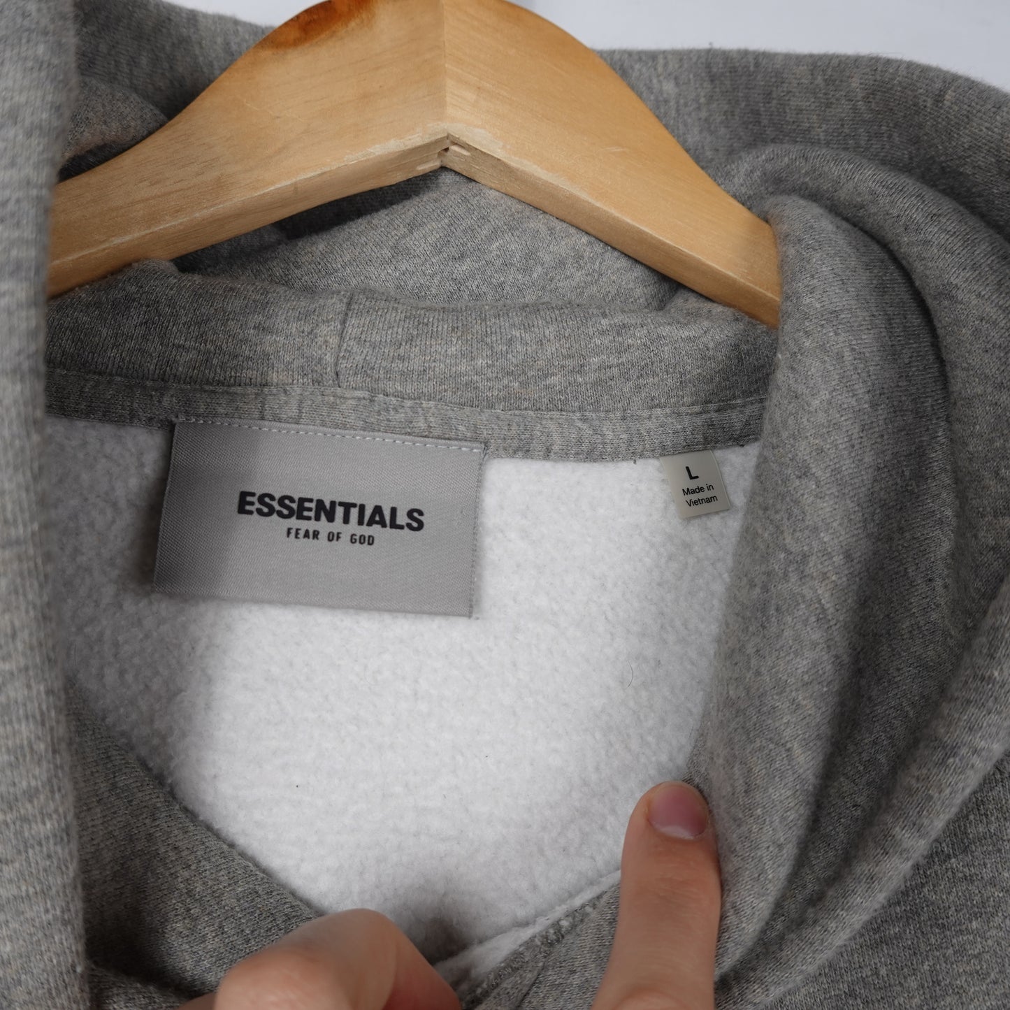 Essentials Hoodie Grey - Size L