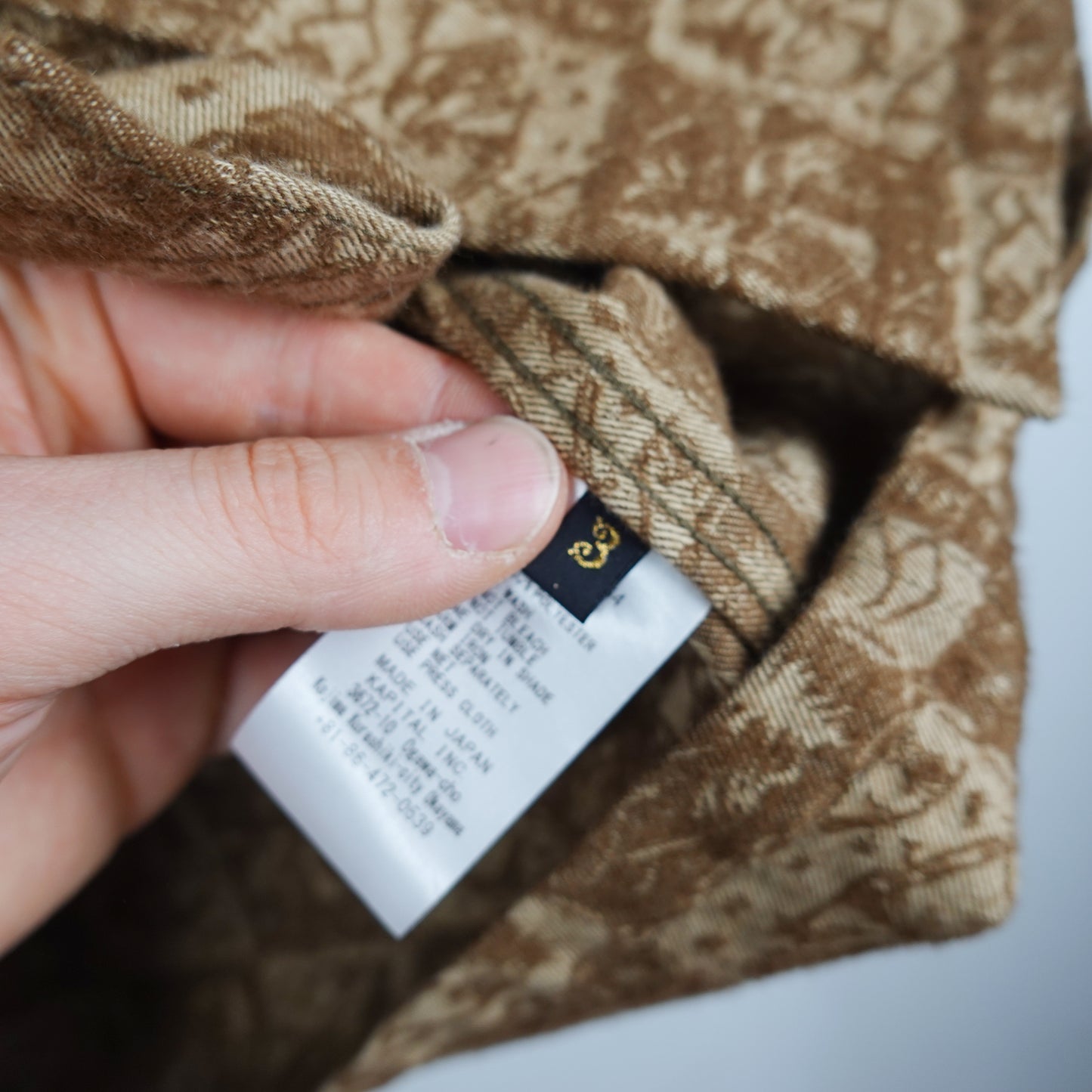 Kapital Camp Jacquard Button Up - Size 3