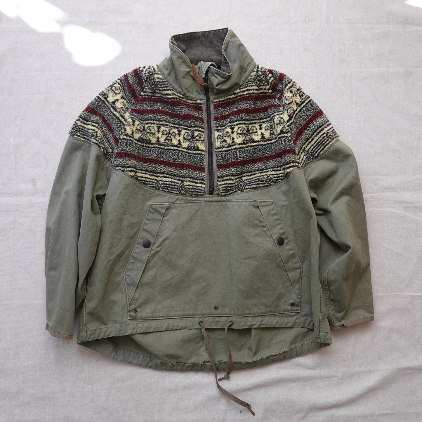 Kapital Chino Fleece Bird Eye Nordic Anorak - Size 2