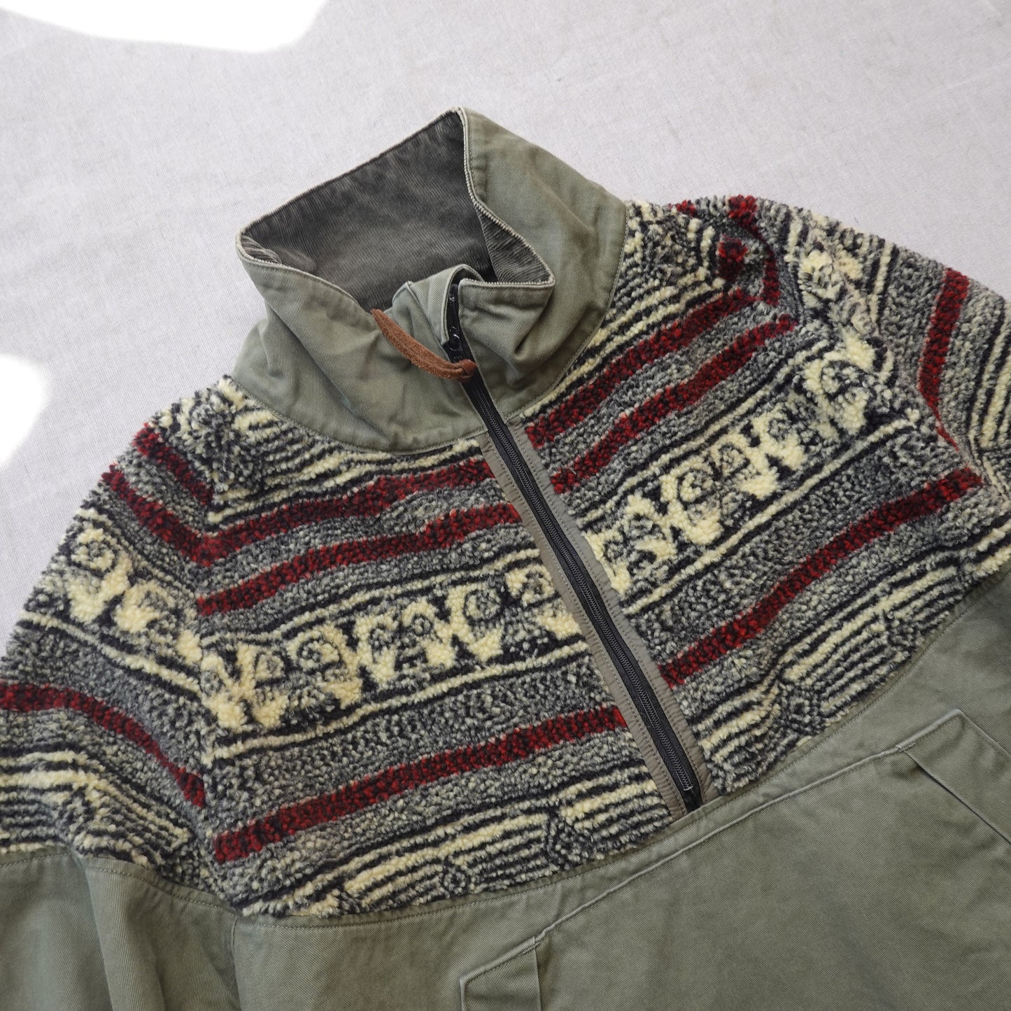 Kapital Chino Fleece Bird Eye Nordic Anorak - Size 2
