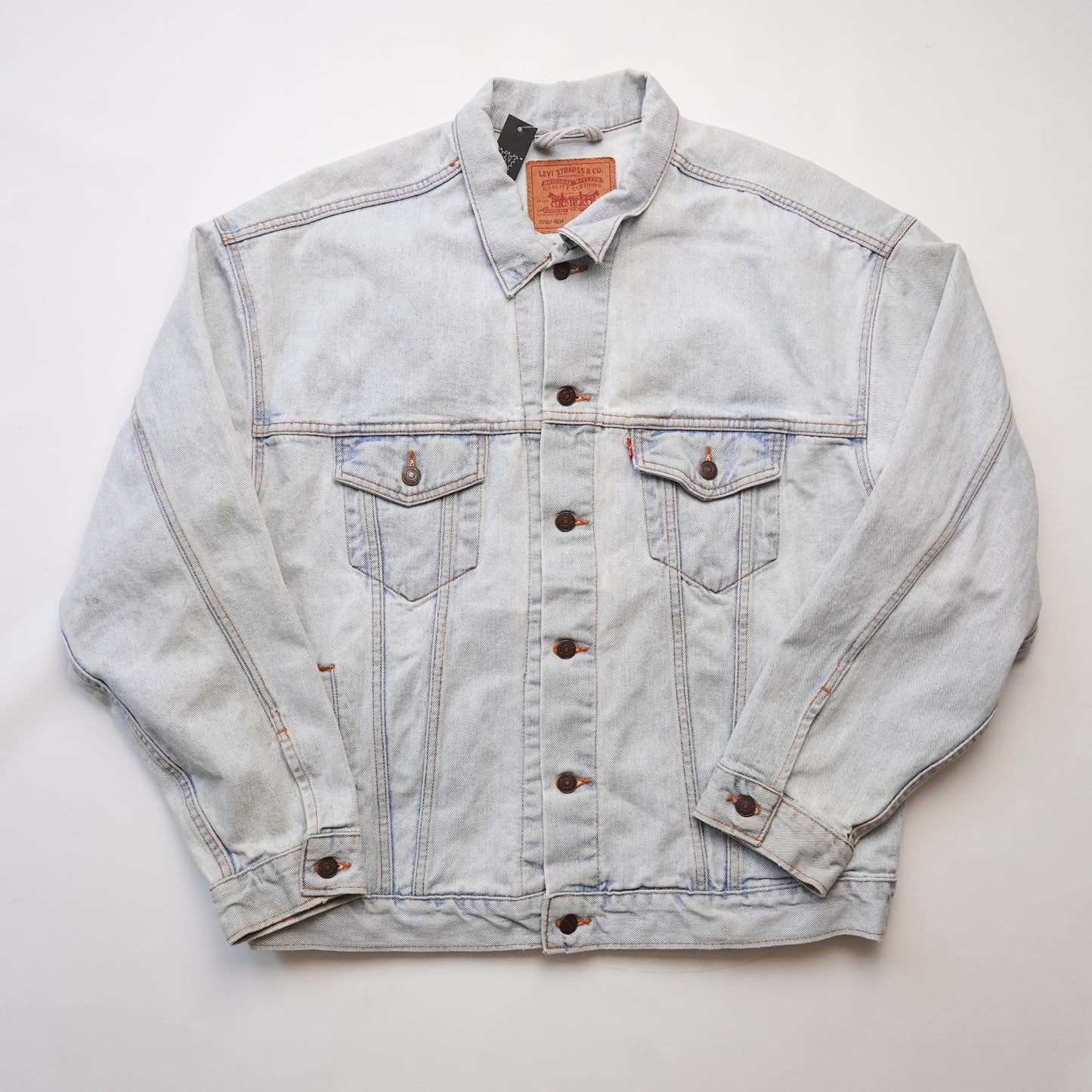 Vintage Levi's Light Wash Denim Jacket - Size XL