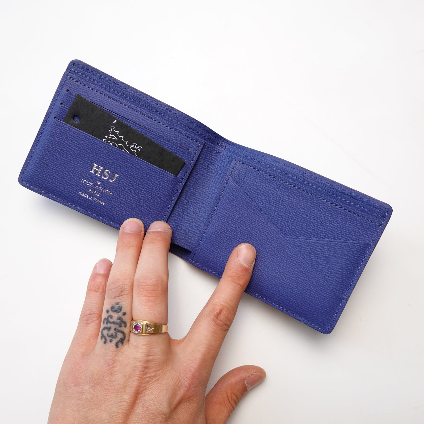 Louis Vuitton Epi Leather Bi-fold Wallet BLUE