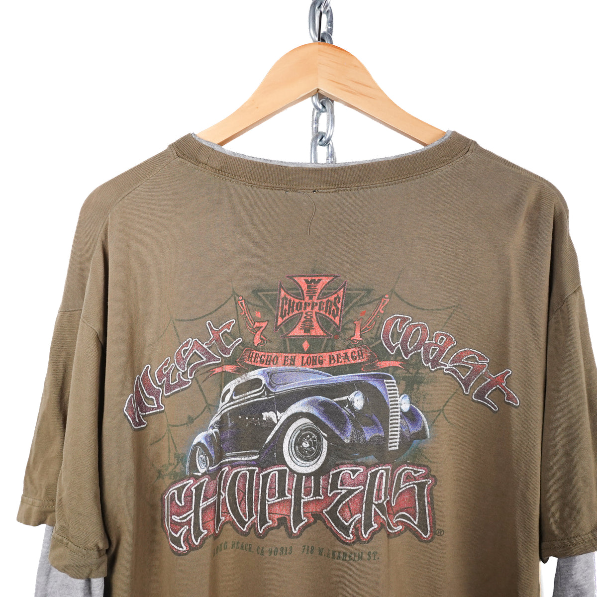 Vintage West Cost Choppers LS Layered Tee - Size L