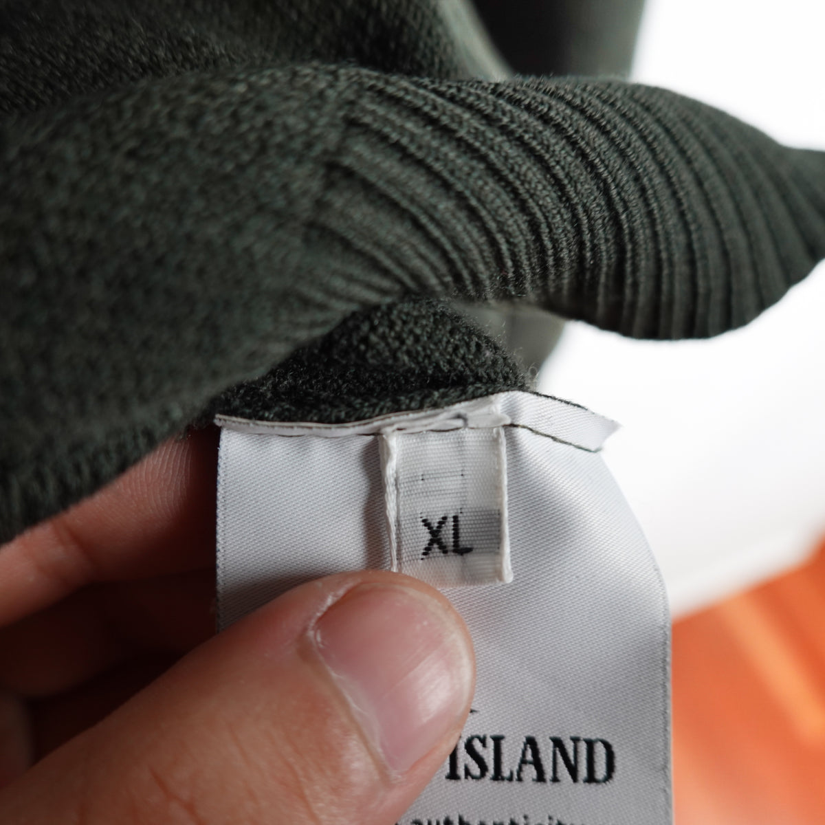 Stone Island Zip Up Knit Sweater - Size XL
