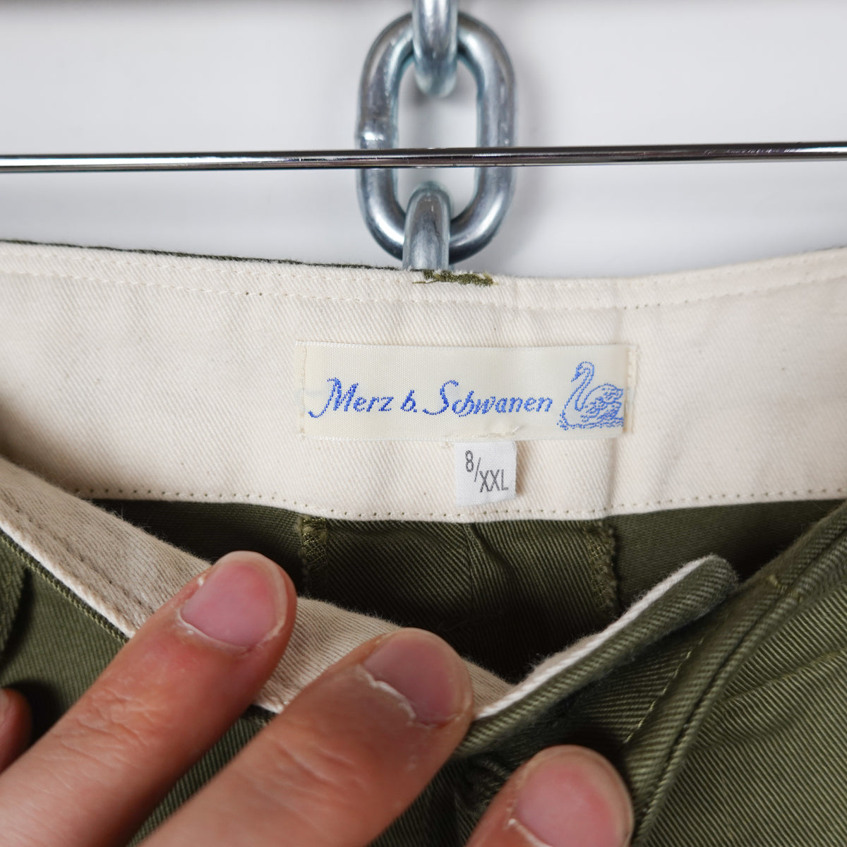 Merz b. Schwanen Pleated Twill Pant - Size 36
