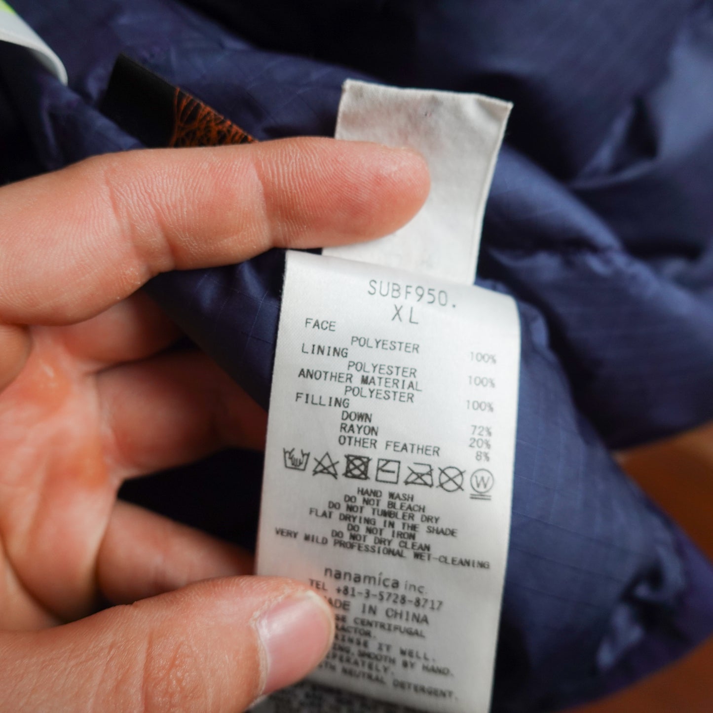 Nanamica Gore-Tex Down Jacket - Size XL
