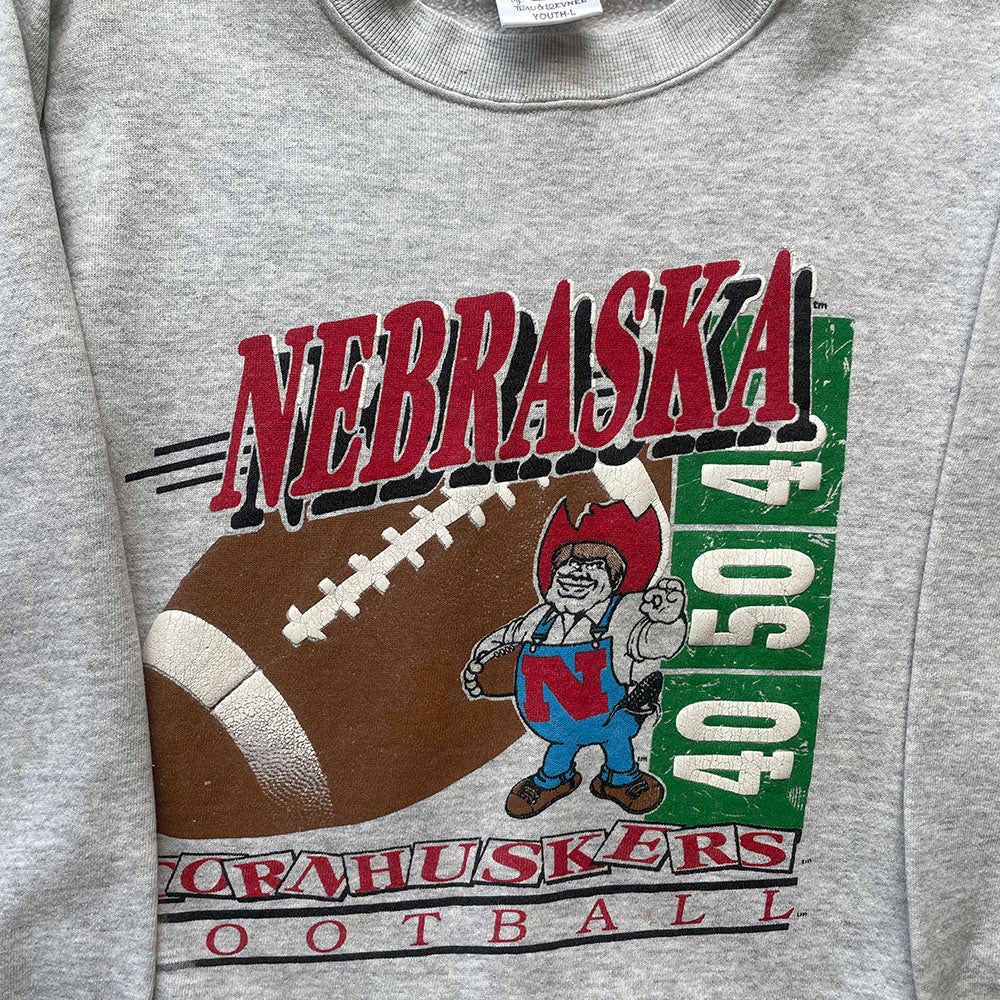Vintage Nebraska Football Crew - Size XXS