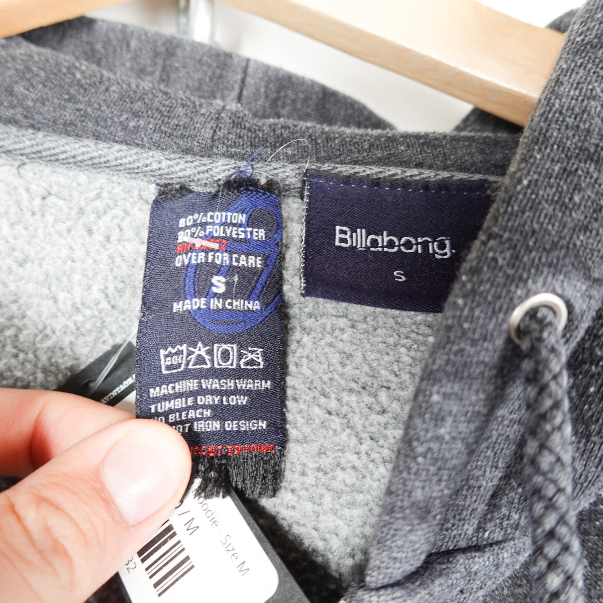BillaBong Zip Up Hoodie - Size M
