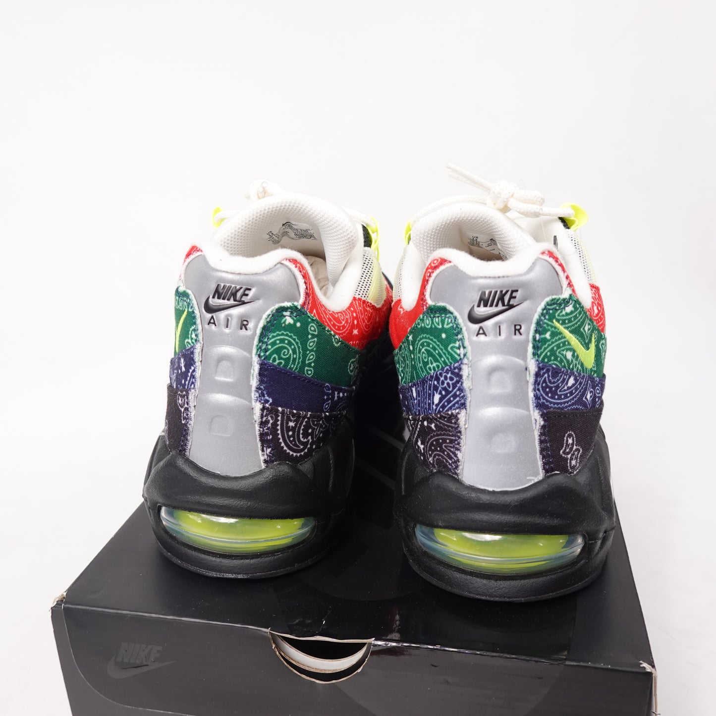 Nike Air Max 95 OG Big Bubble Neon Paisley Bandana - Size 13