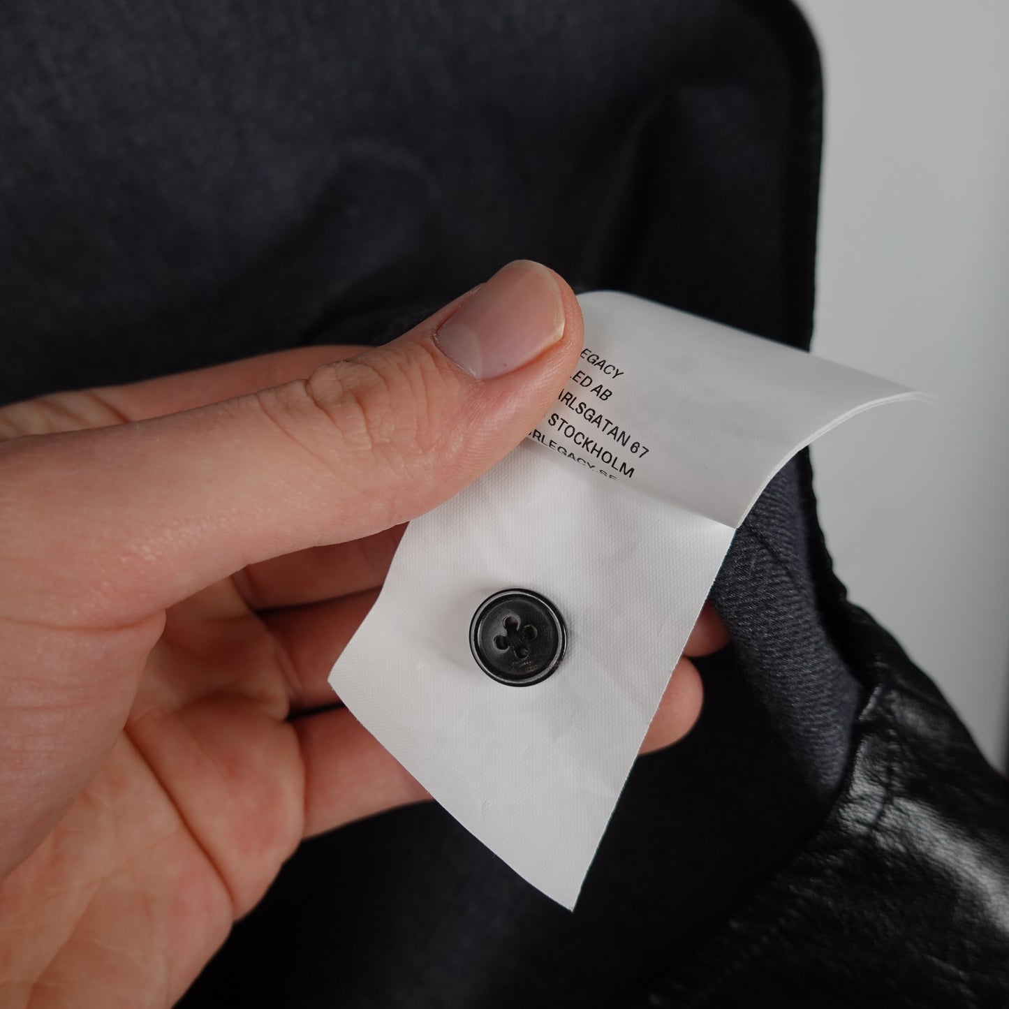 Our Legacy Coco 70s Leather Shirt Size 54 Extra Button