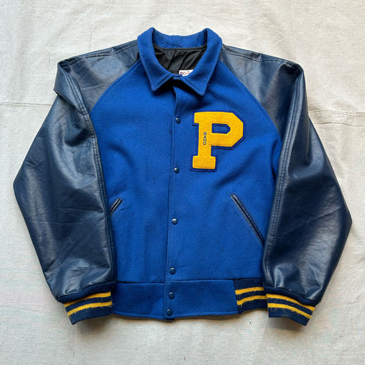 Vtg P Varsity Jacket - Size XXL