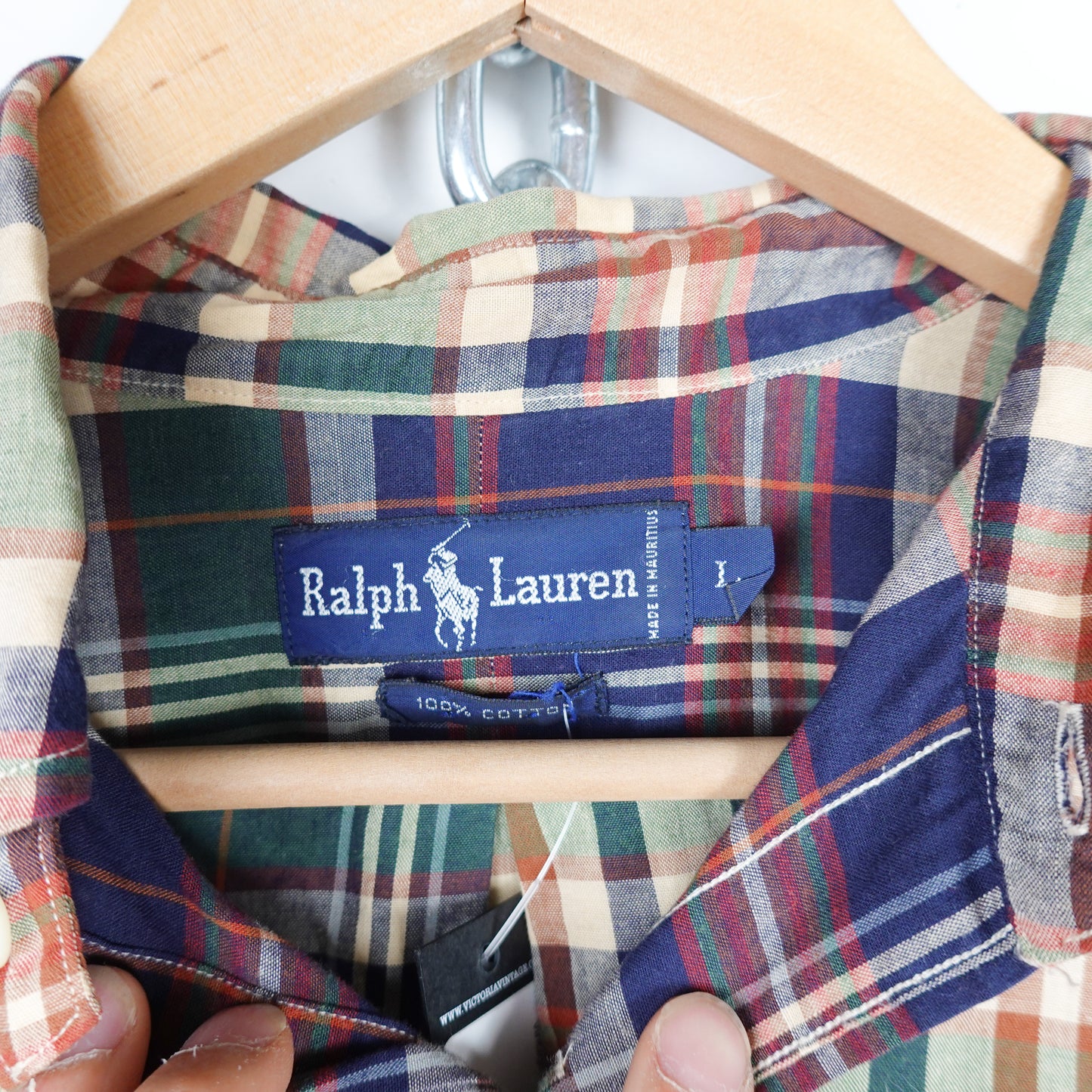 Vintage Polo RL Plaid Button Up - Size XL