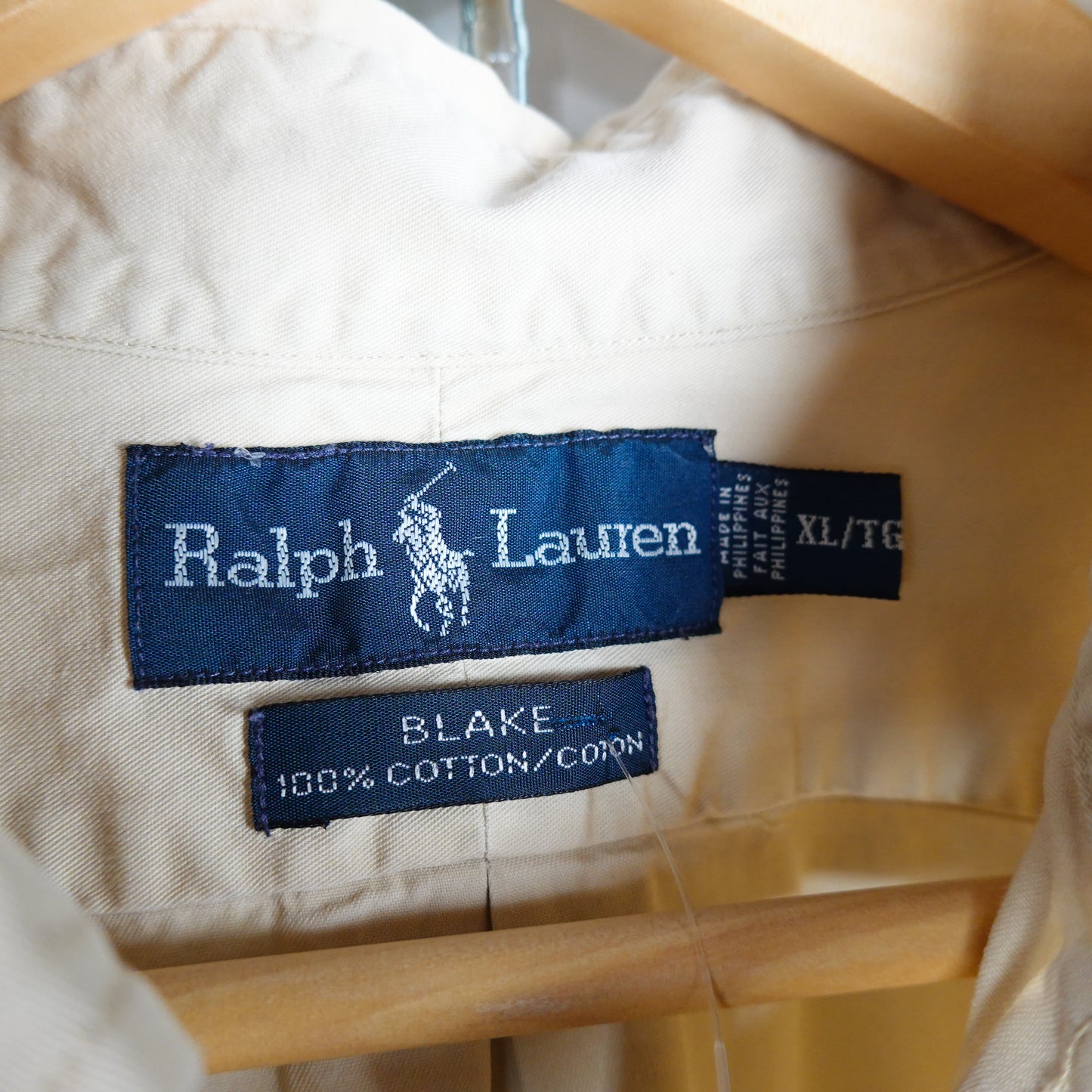 Polo RL Beige SS Button Up - Size XL