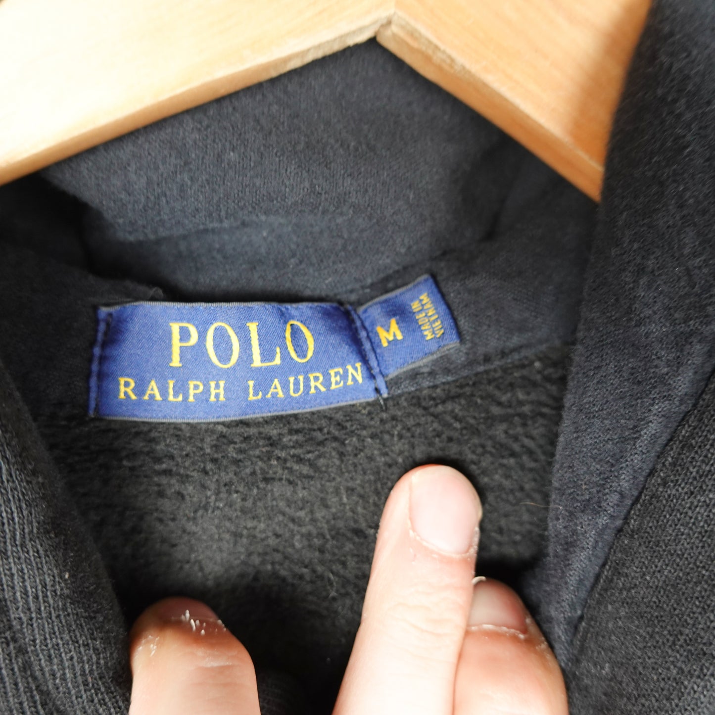 Polo RL Varsity Hooded Cotton Varsity Sweater - Size M