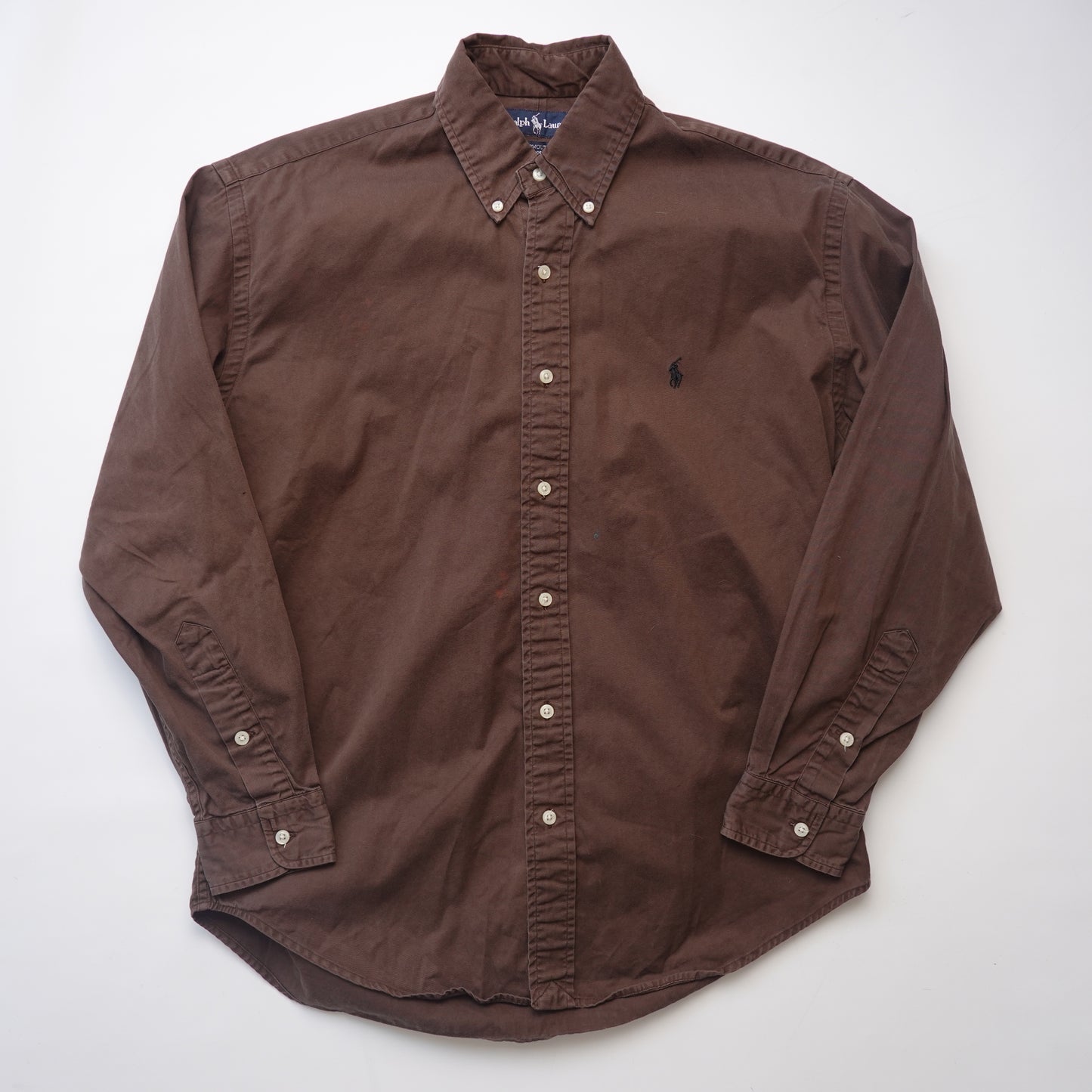 Polo RL Brown Button up - Size M