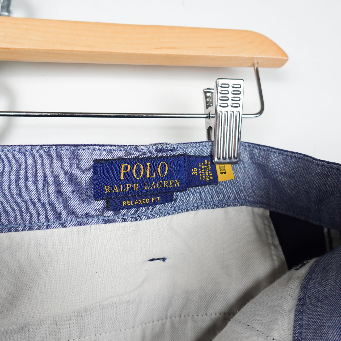 Polo RL Navy Chino Shorts - Size 36