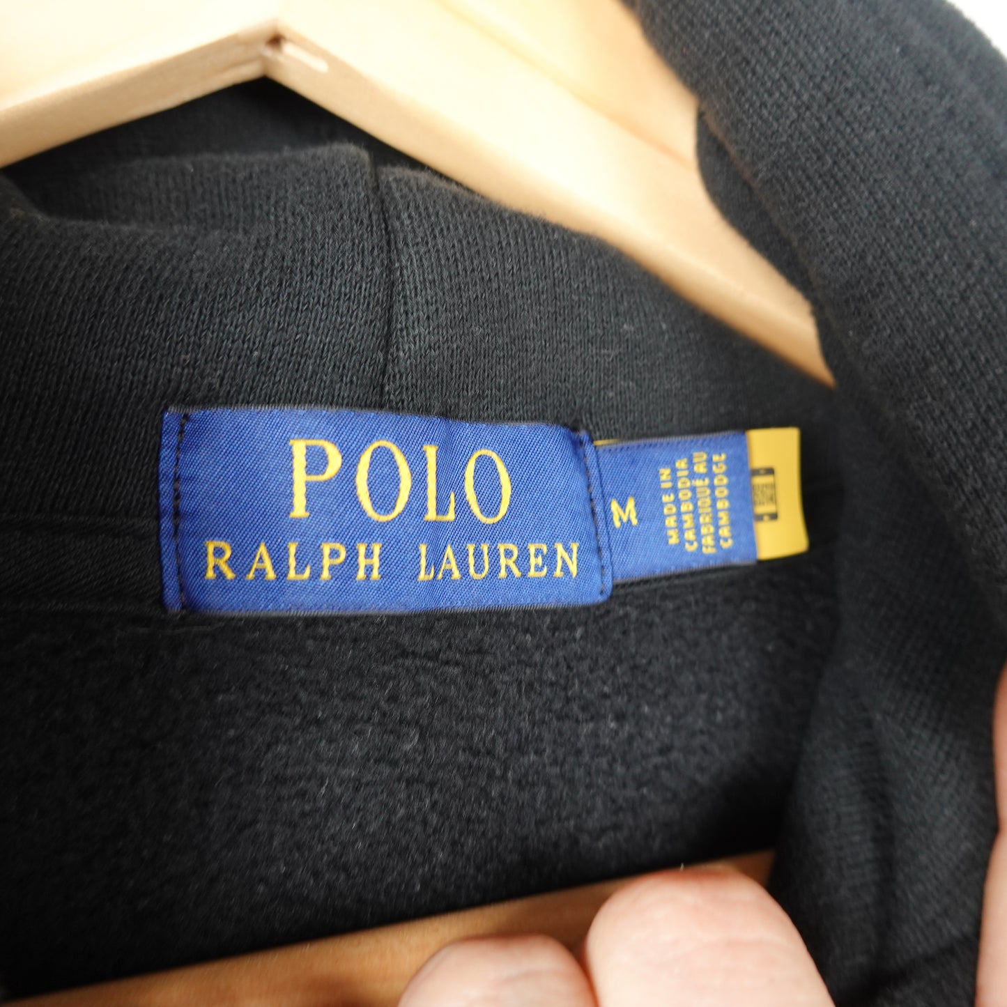 Polo RL Black Hoodie - Size M