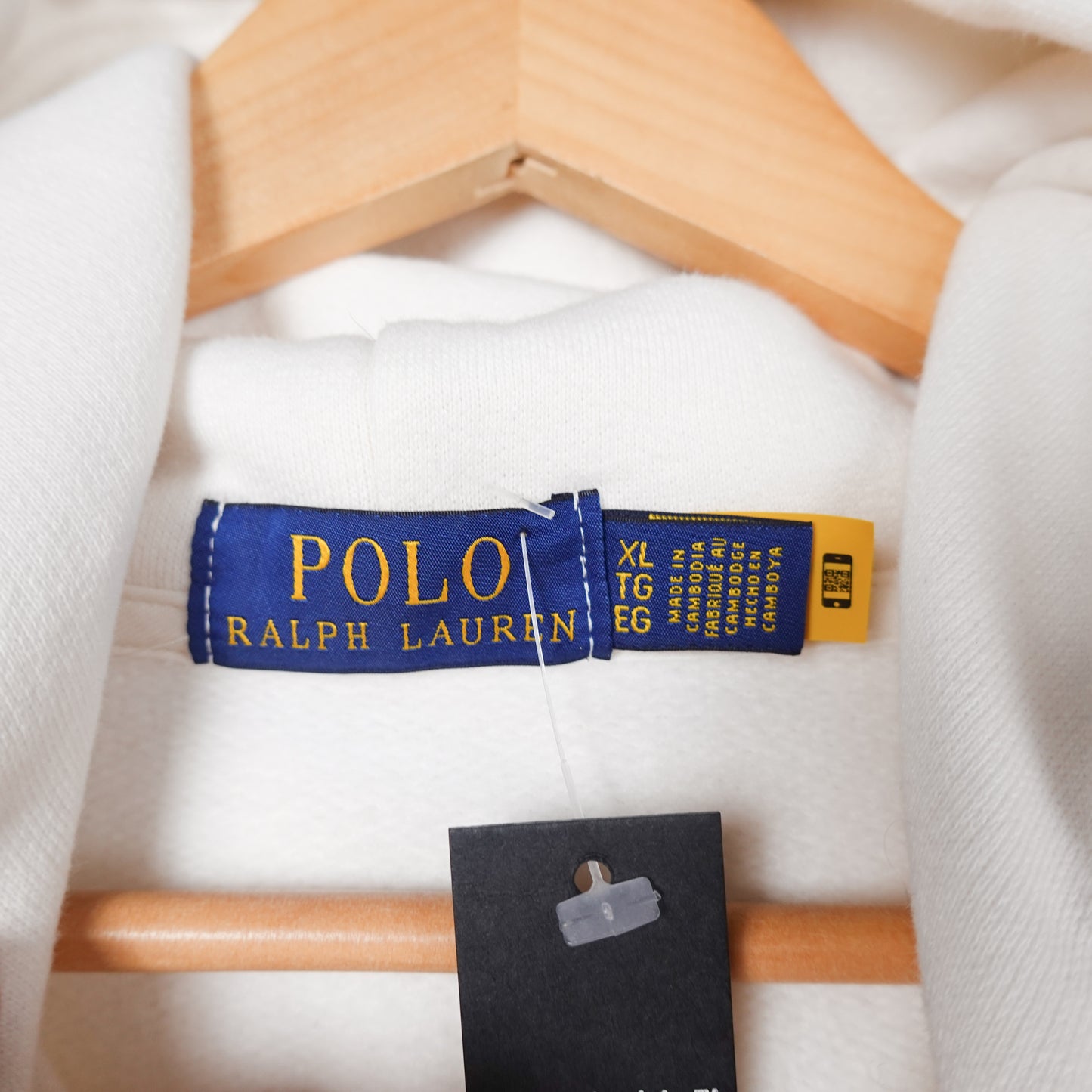 Polo RL White Pullover Hoodie - Size XL