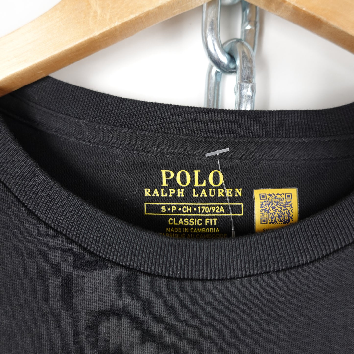 Polo RL Black Tee - Size S