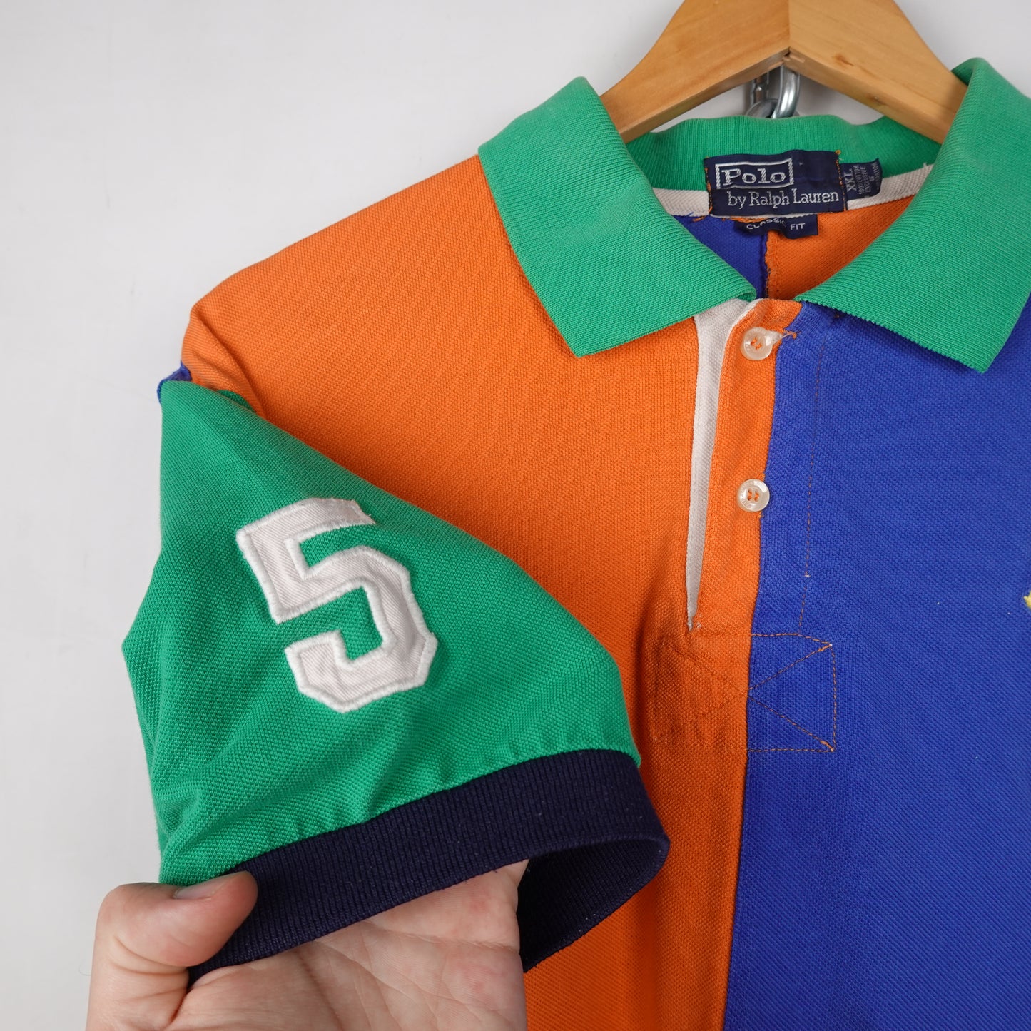 Polo RL Colour Block Shirt - Size S