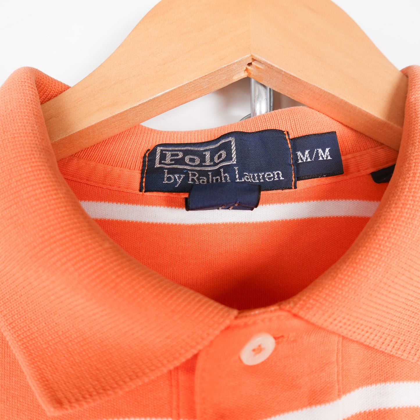 Polo RL Orange Striped Shirt - Size M