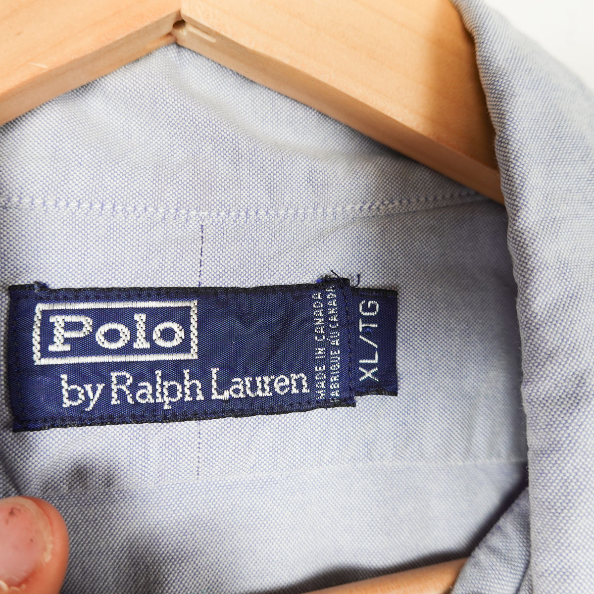 Polo RL Blue Button Up - Size XL