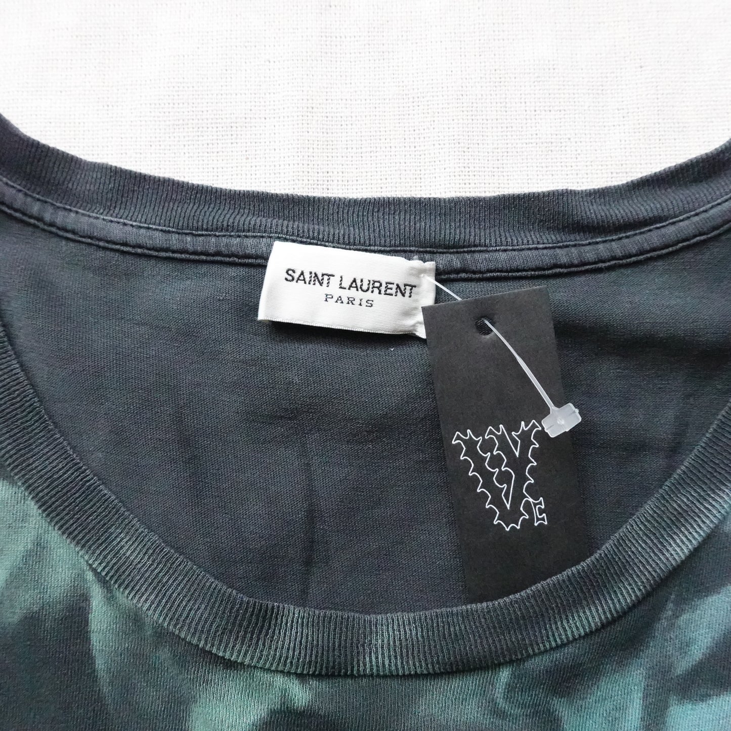 Saint Laurent Paris Logo Abstract Tee - Size XL