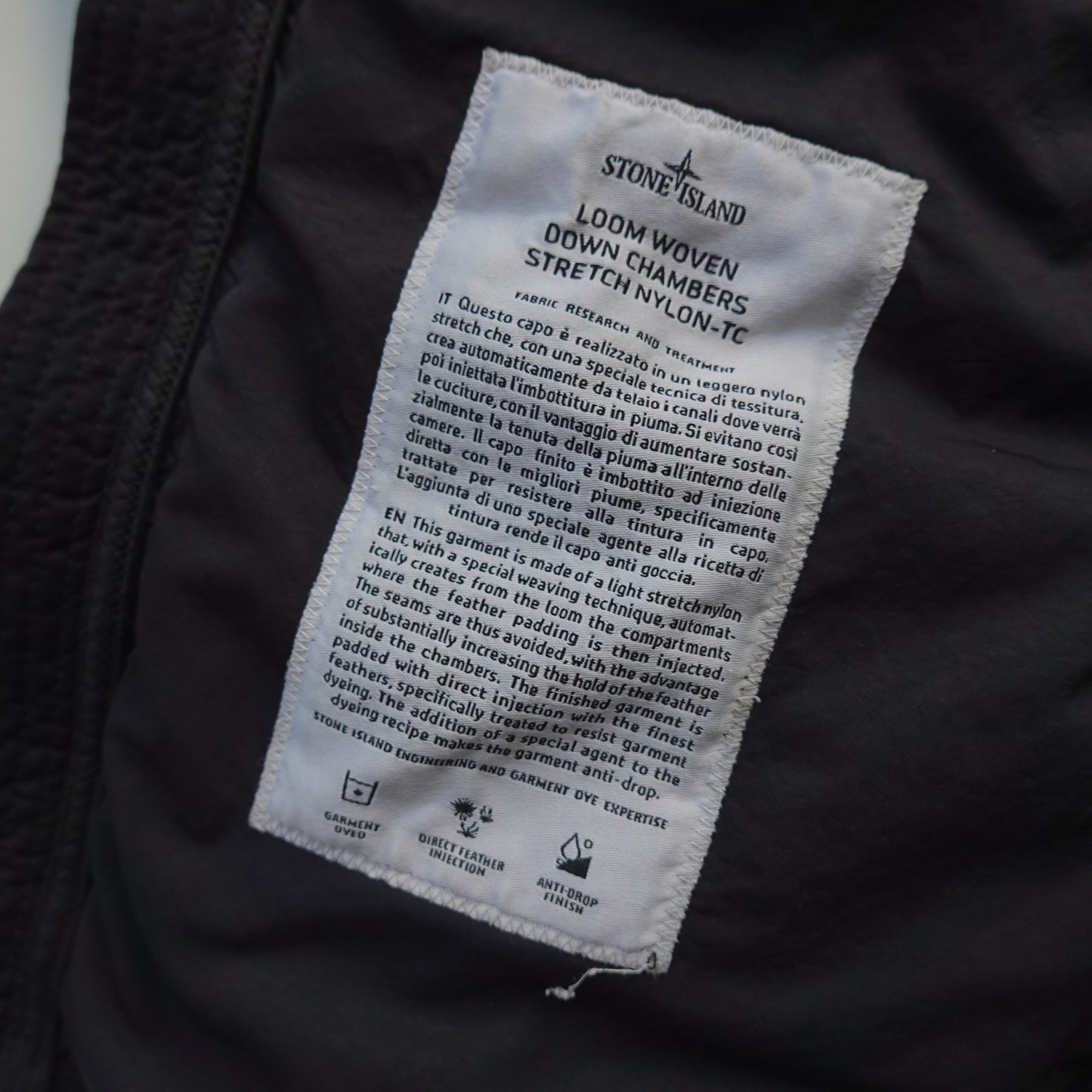 Stone Island Loom Woven Down Chambers Jacket - Size XL