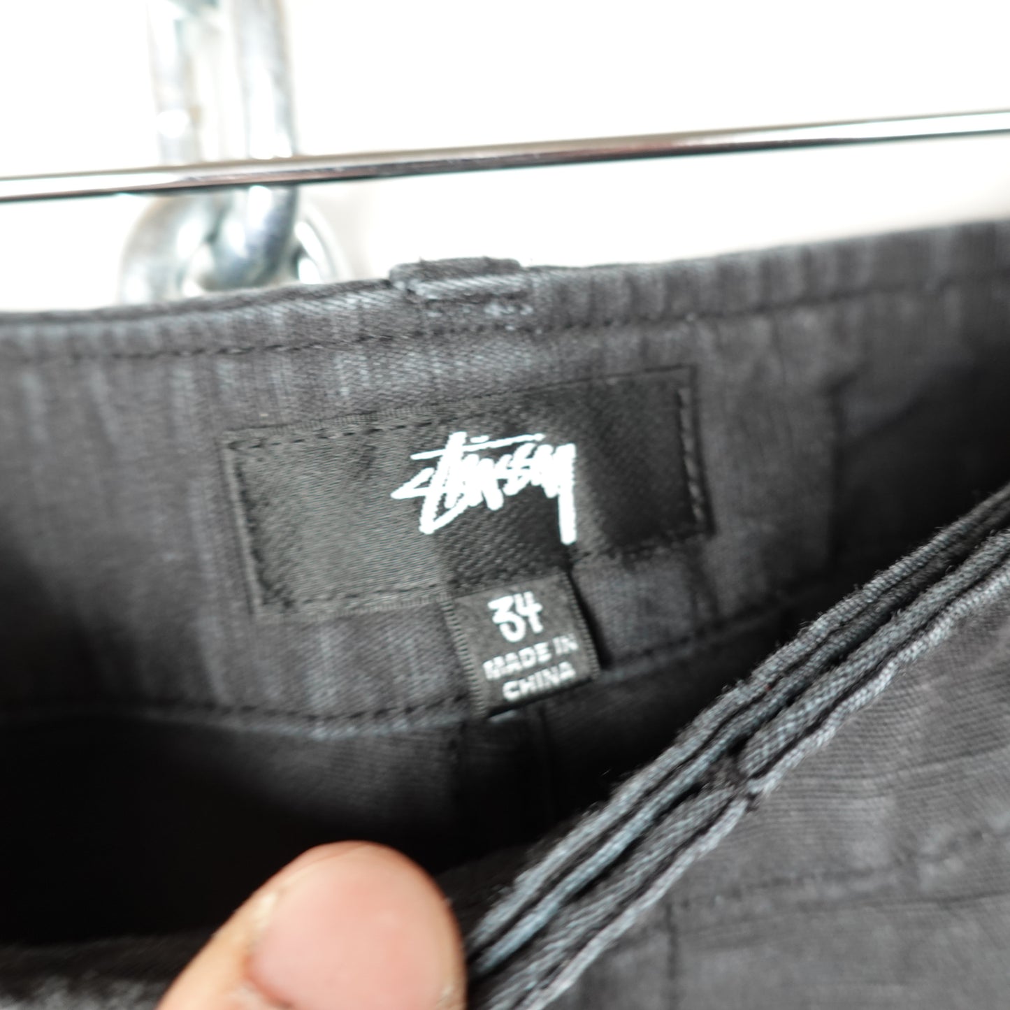 Stussy Cargo Black Pants - Size 36