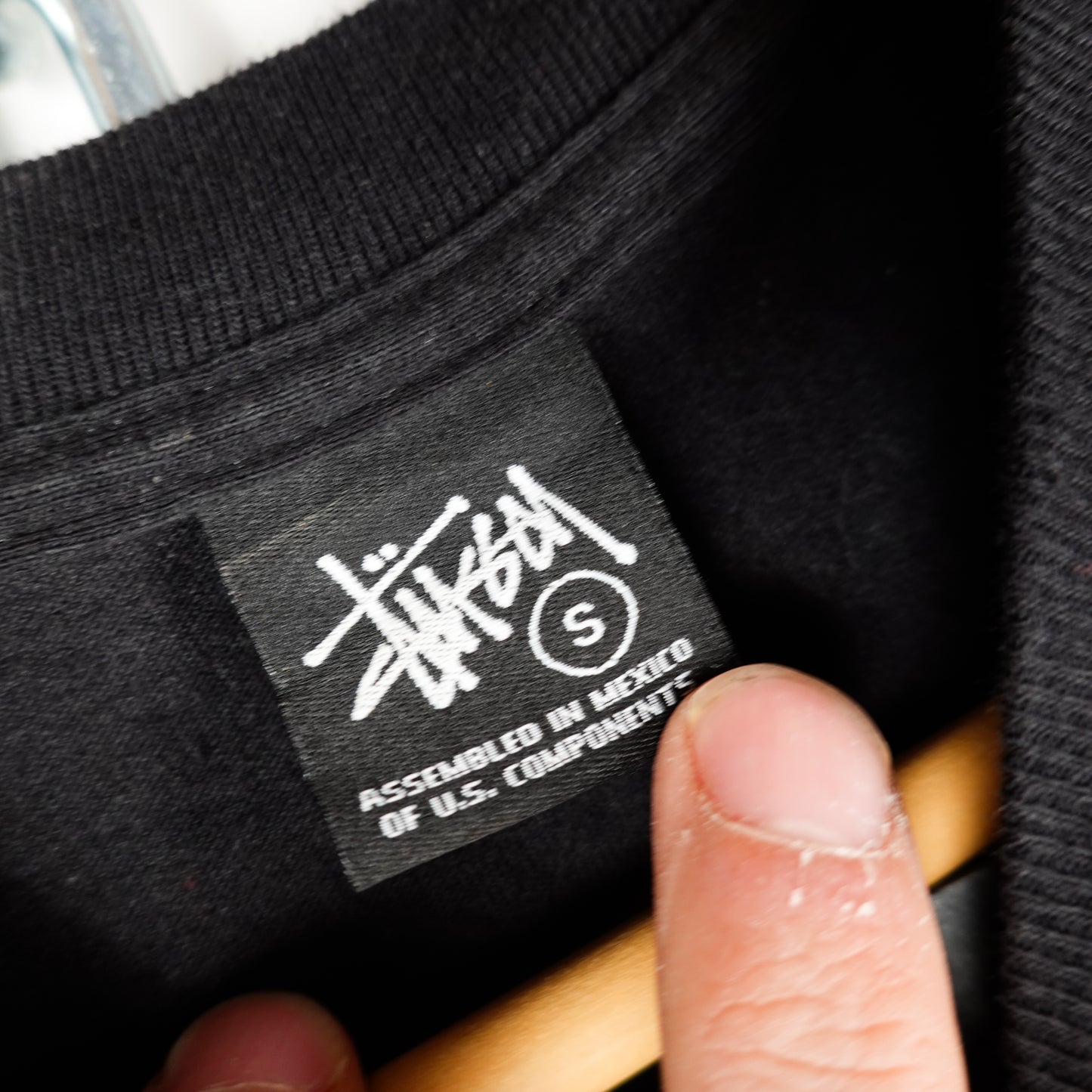 2005 Stussy Grey PVC Tee - Size S