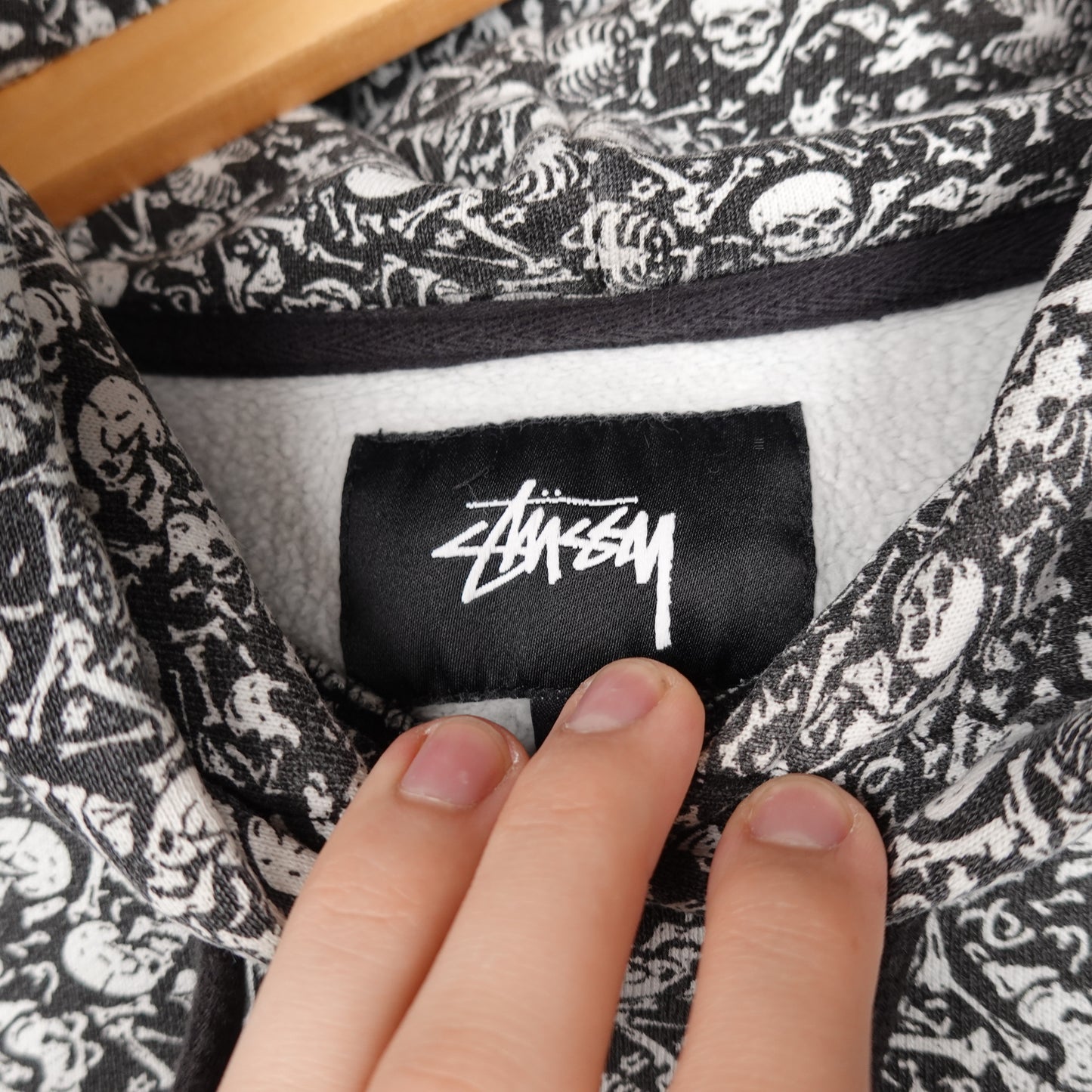 Stussy Skull Pile Hoodie - Size S