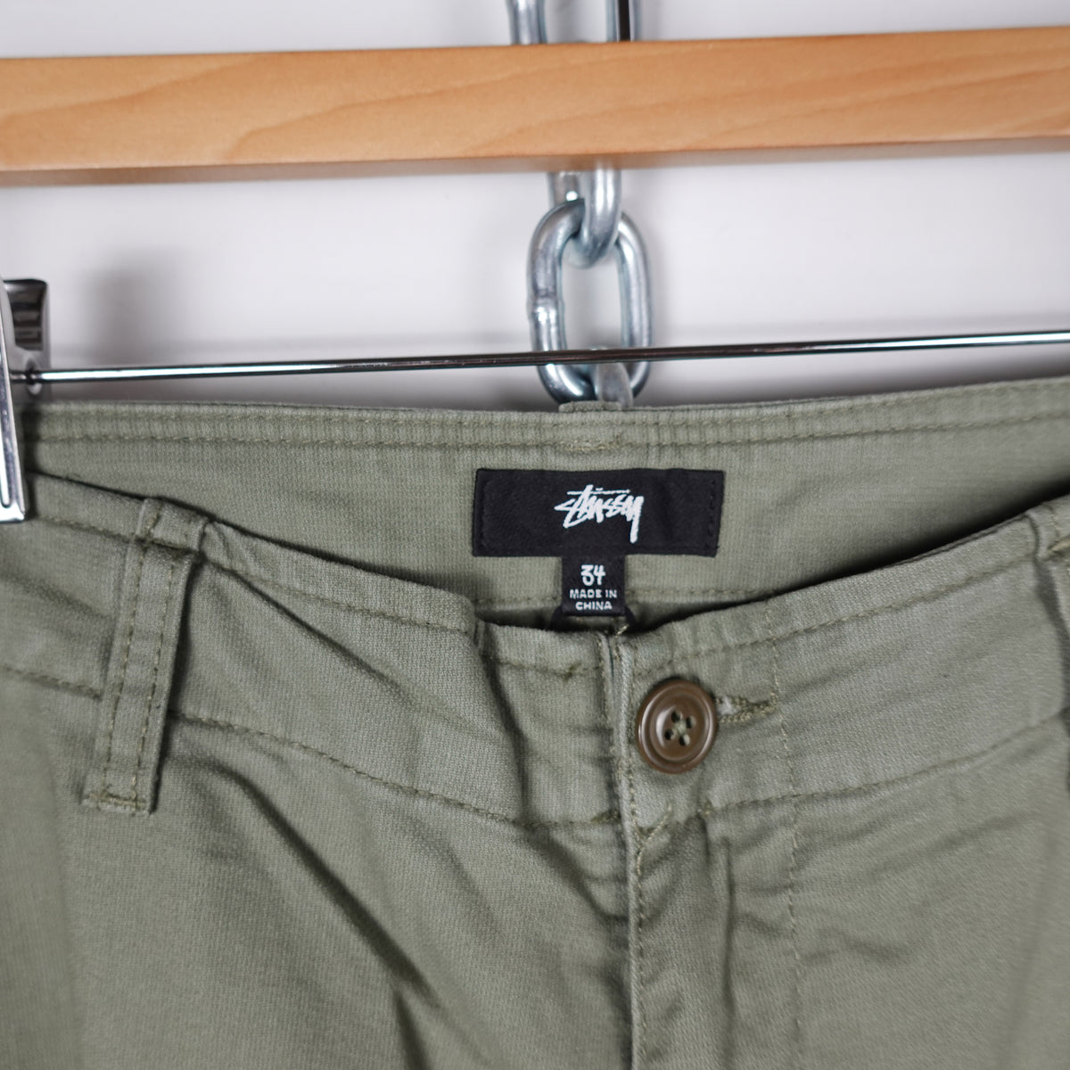 Stussy Green Cargo - Size 38