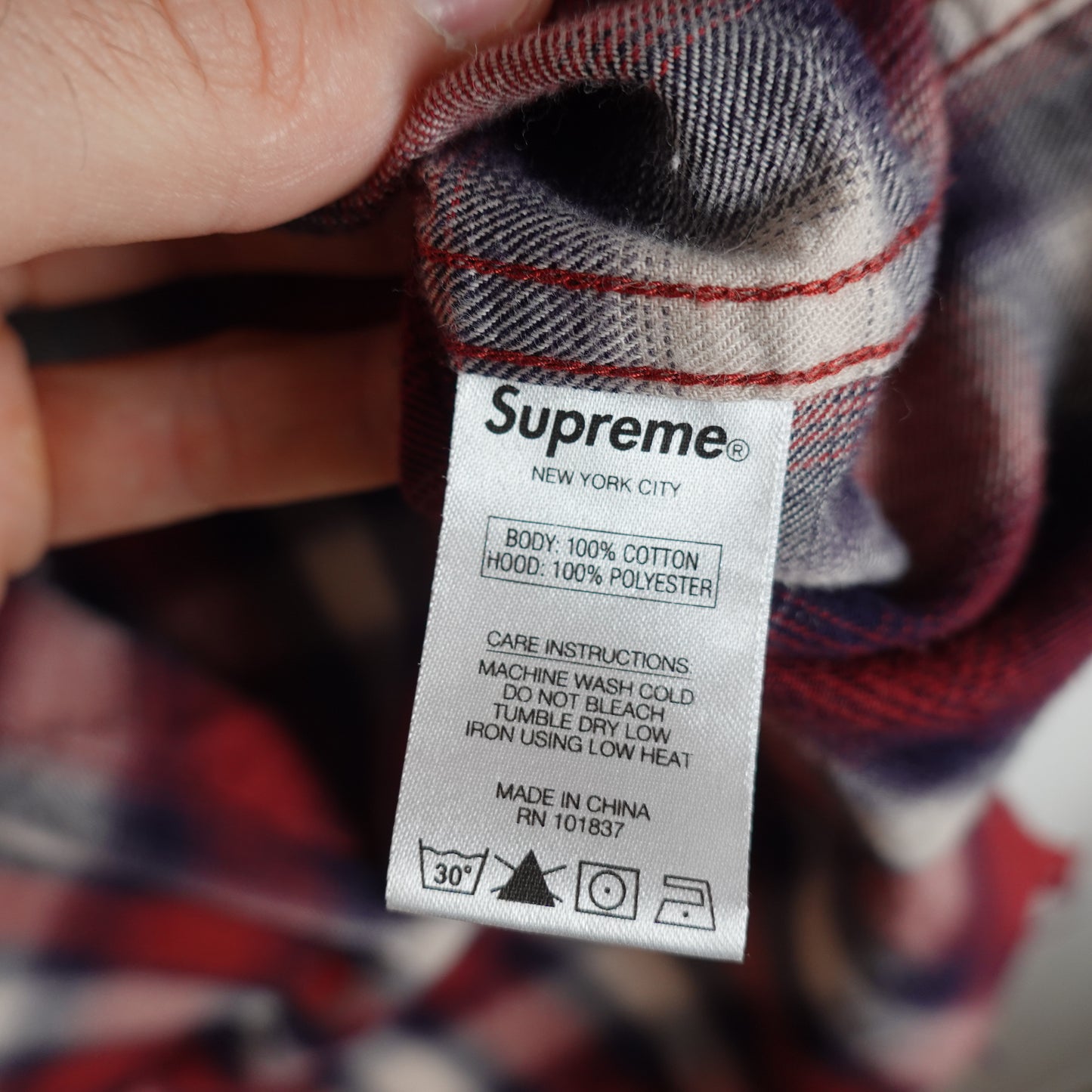 Supreme x Undercover Hooded Flannel - Size M Size Label