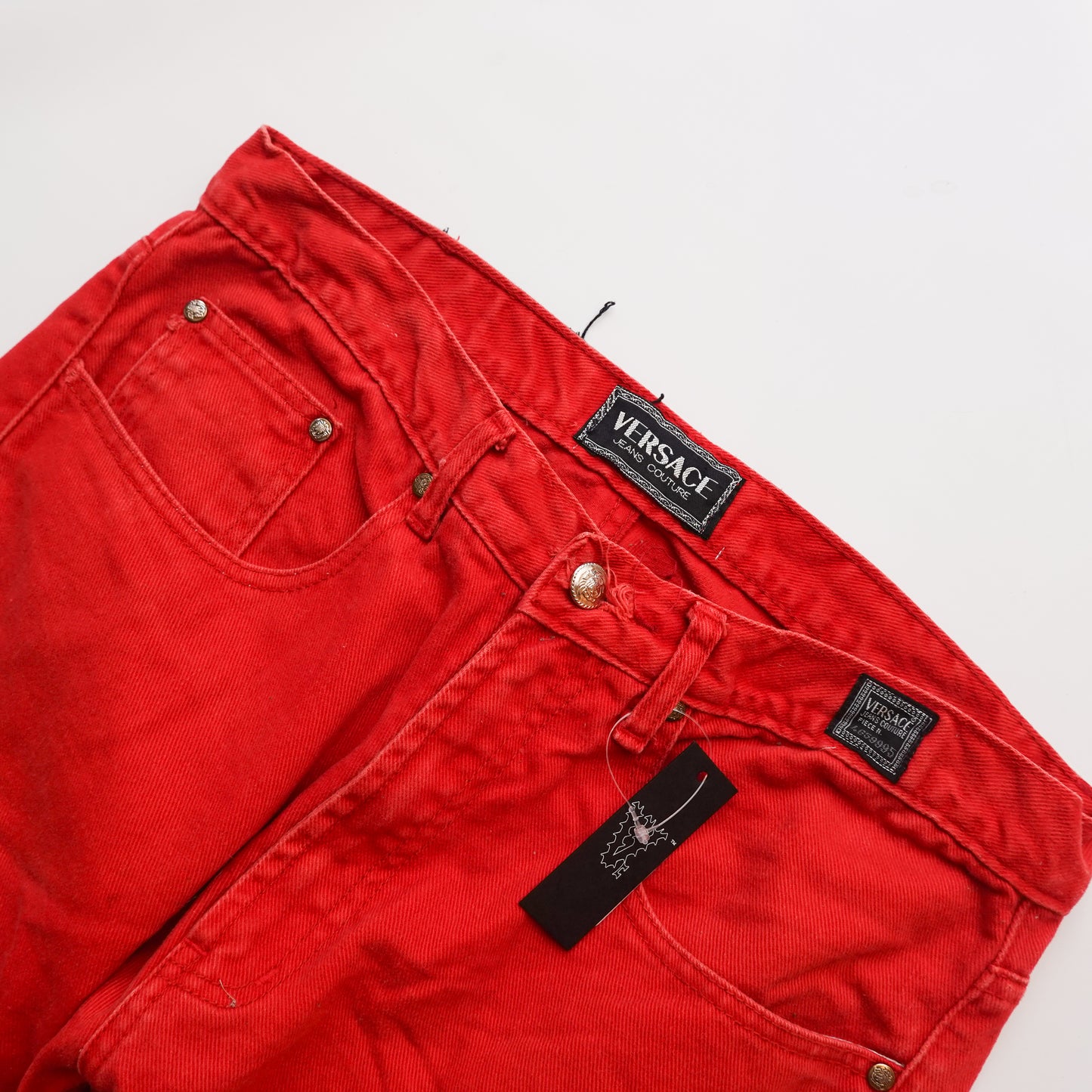 Vintage Versace Red Denim - Size 32